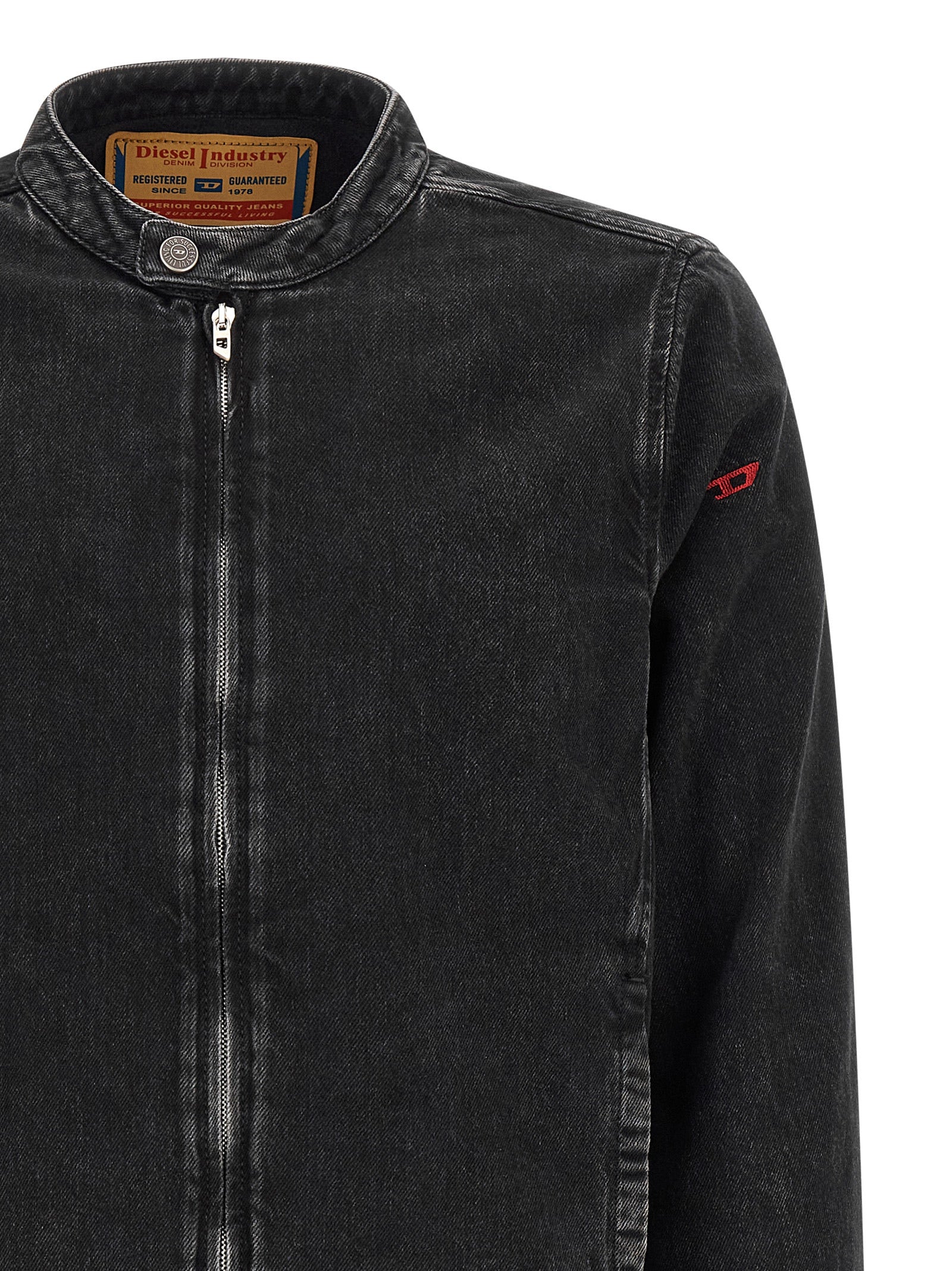 Diesel Black Cotton Denim Men's Jacket