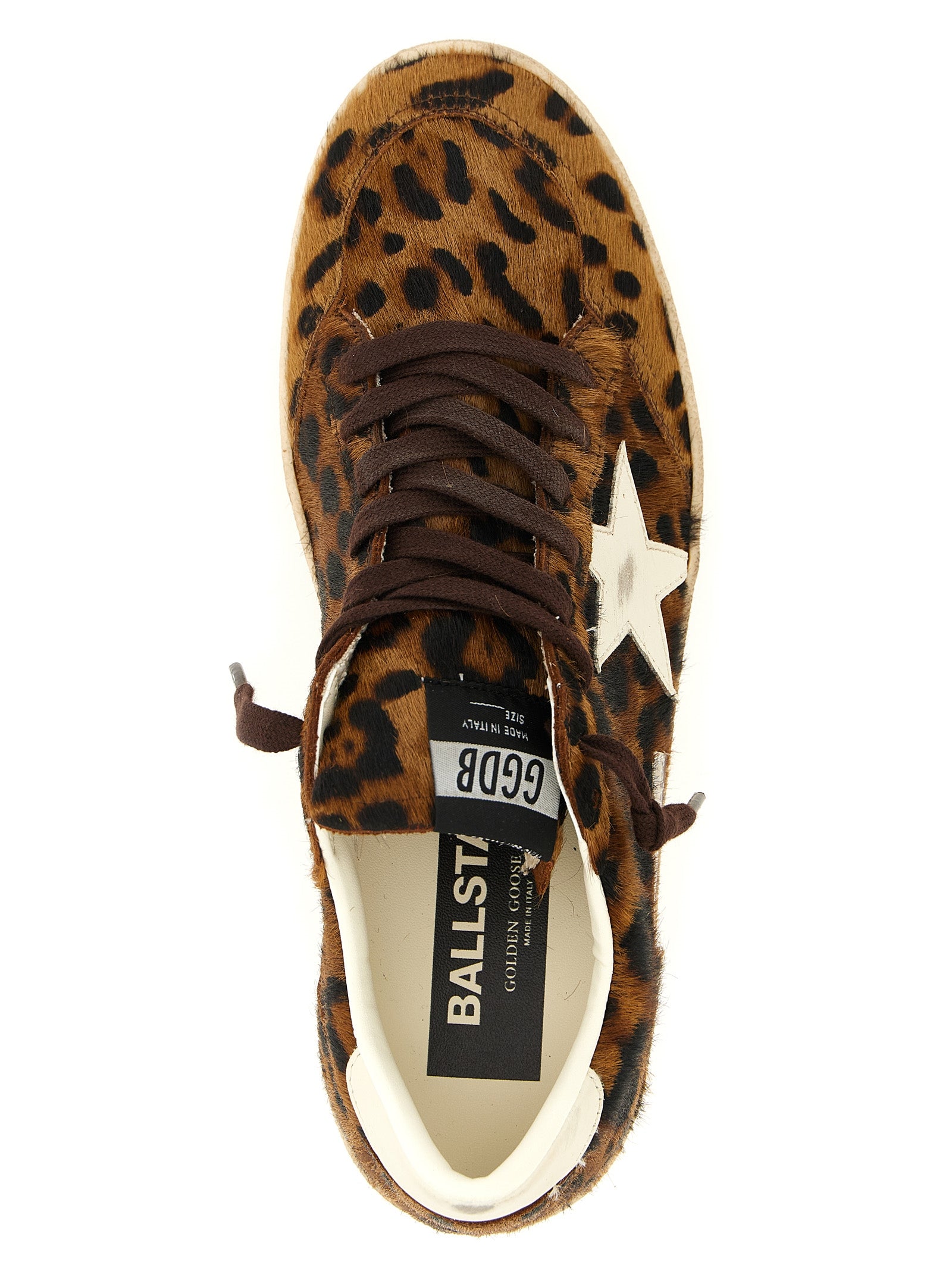 Golden Goose Brown Cowhide Low Top Women's Sneakers