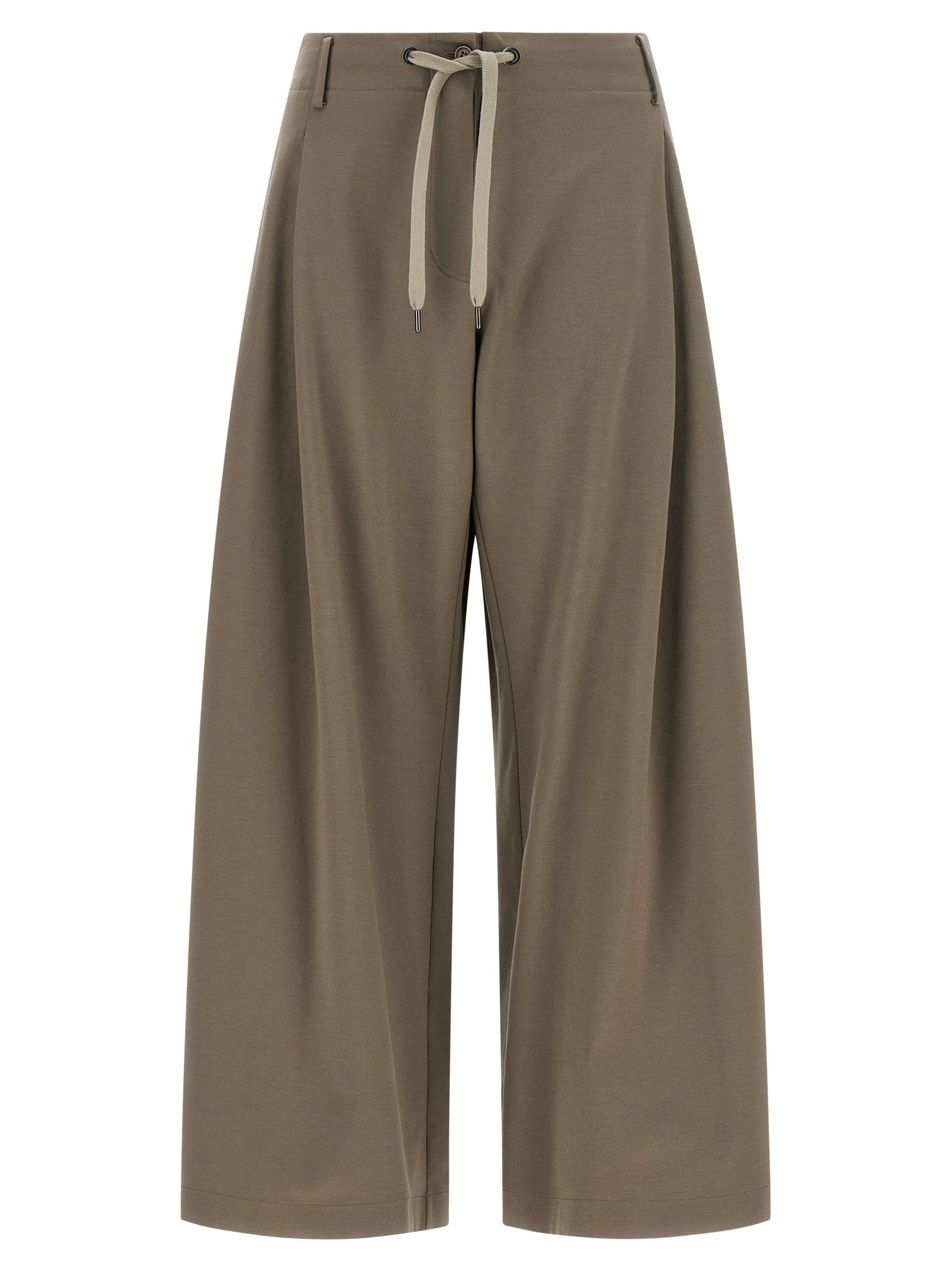 Brunello Cucinelli Gray Cotton Athletic Women's Pants