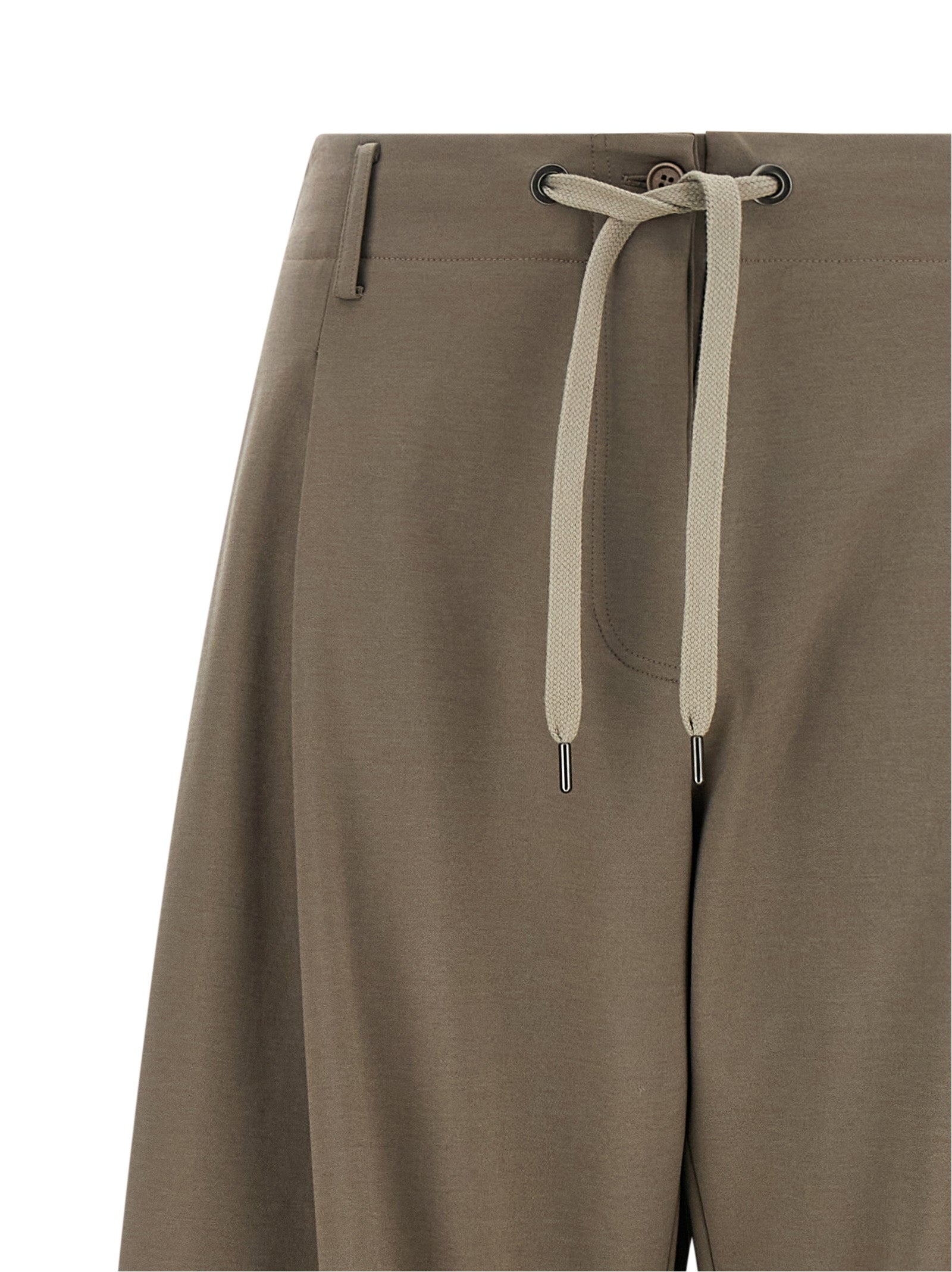 Brunello Cucinelli Gray Cotton Athletic Women's Pants