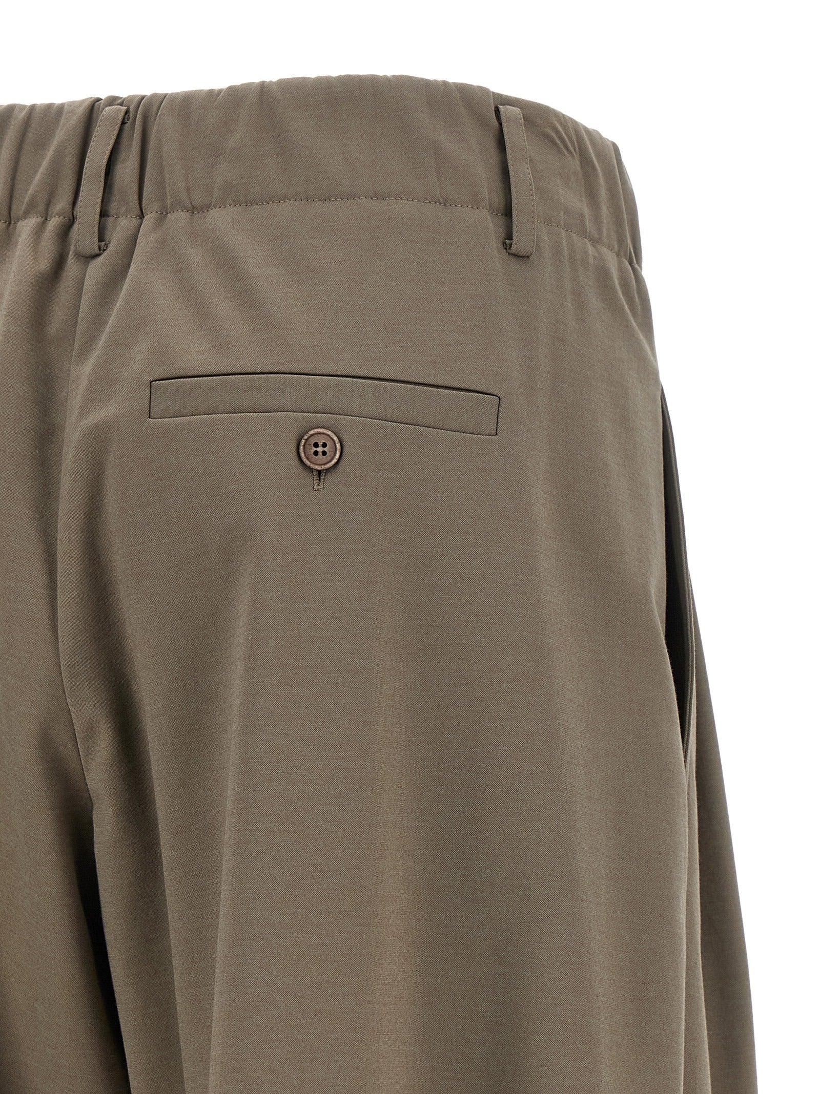 Brunello Cucinelli Gray Cotton Athletic Women's Pants