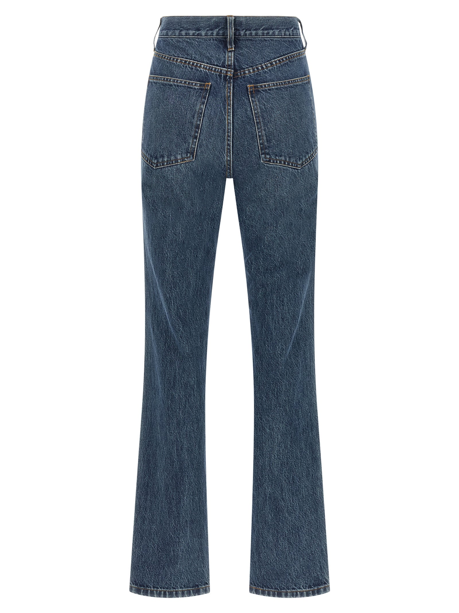 CO Blue Cotton Flared Women's Jeans