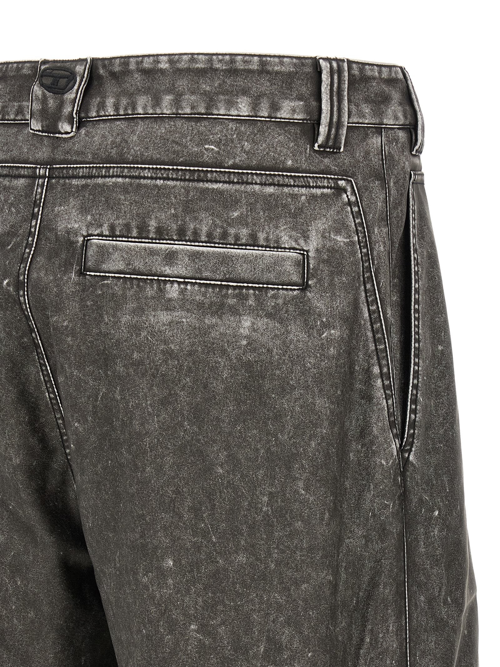 Diesel Gray Polyethylene Casual Men's Pants