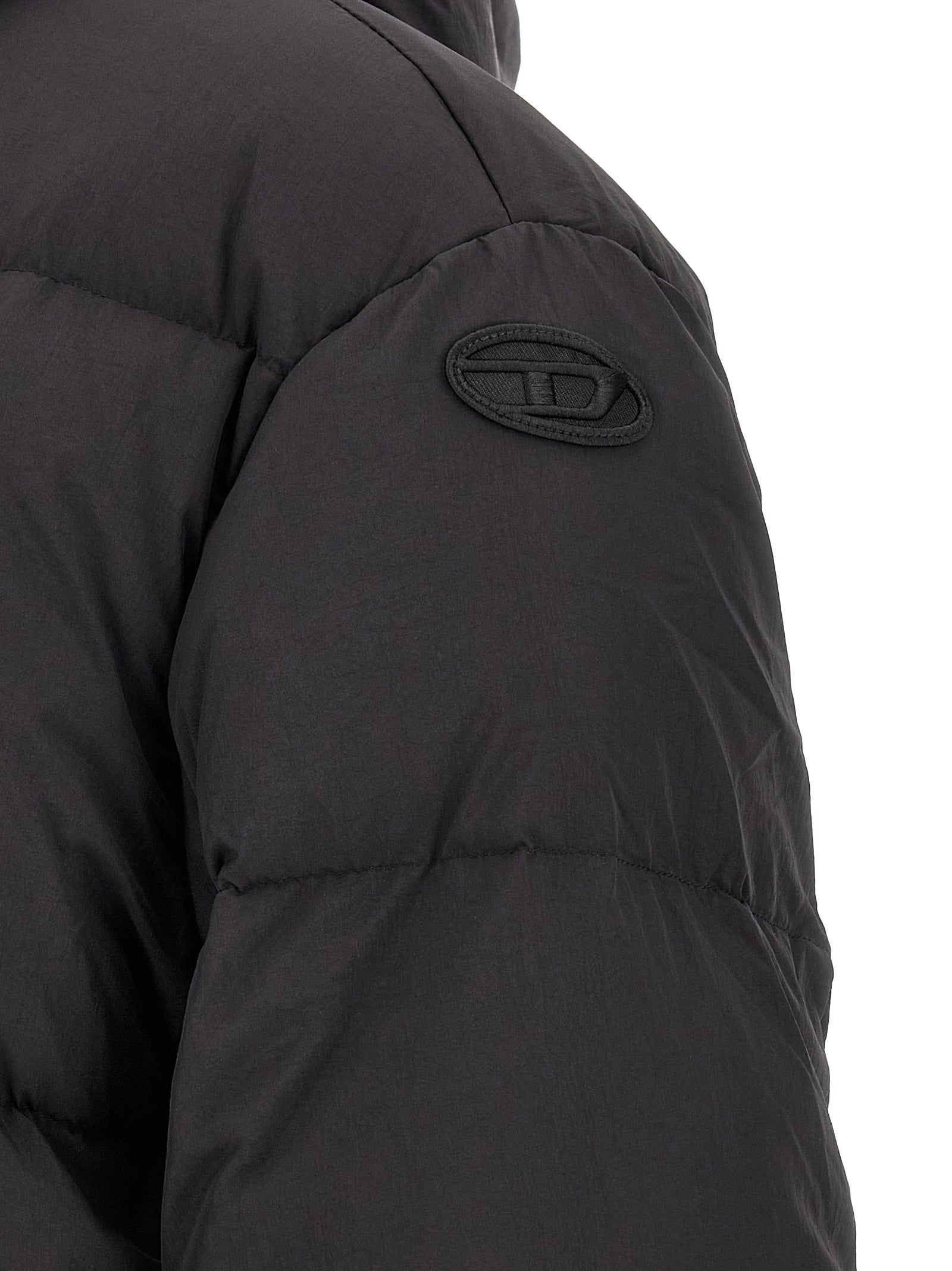 Diesel Black Polyamide Full-Length Men's Jacket