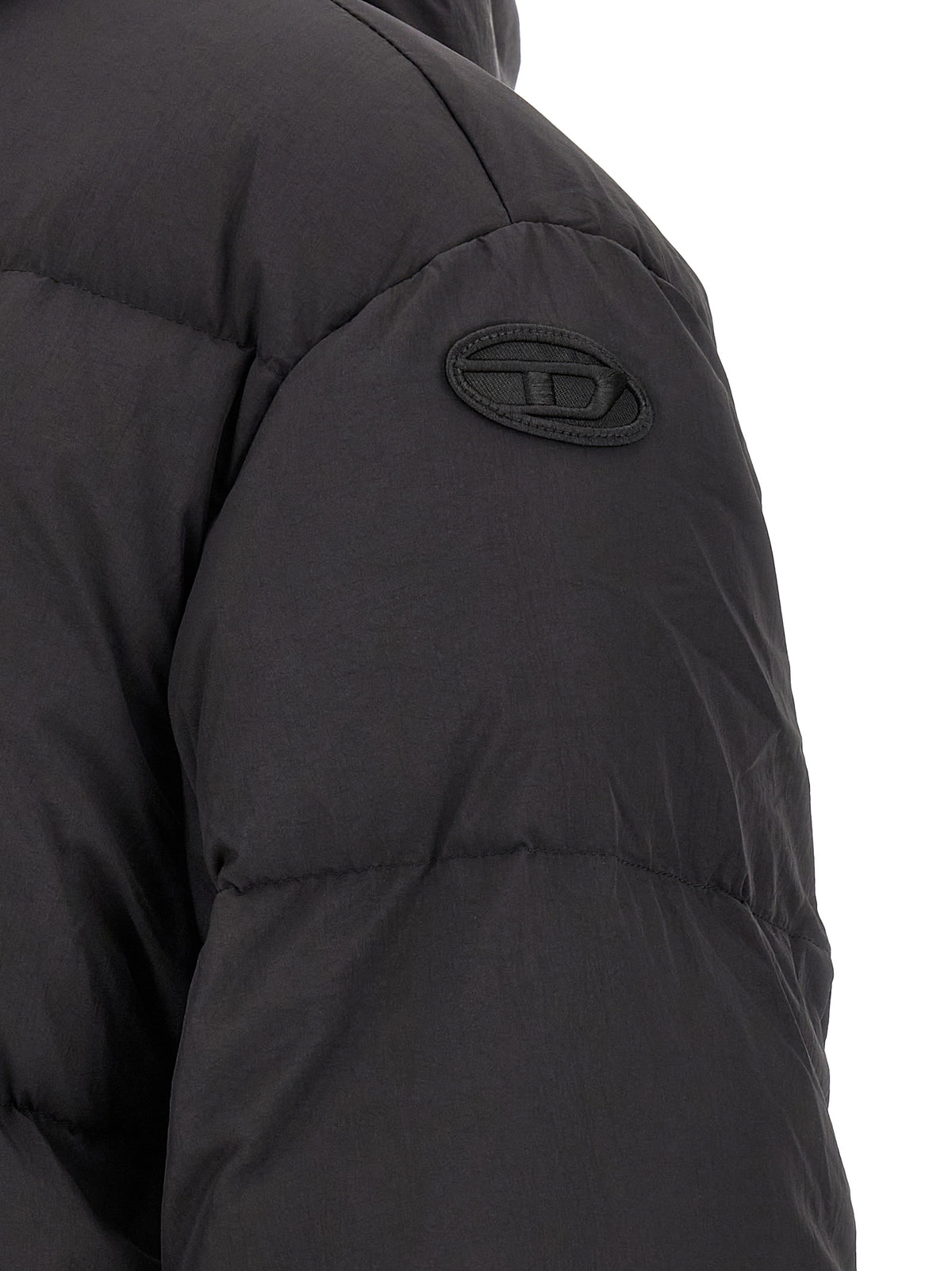 Diesel Black Polyamide Full-Length Men's Jacket