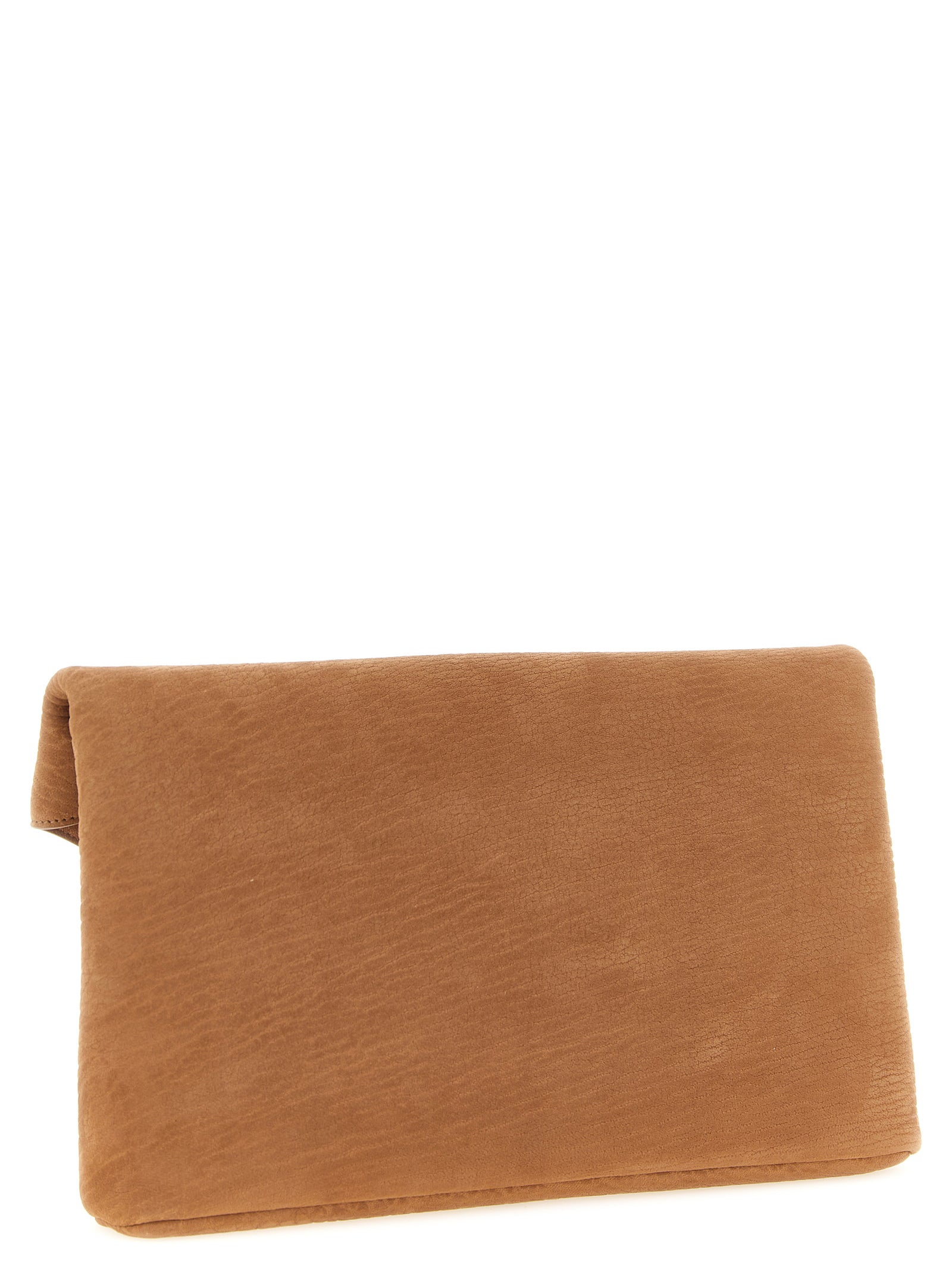 Saint Laurent Beige Lamb Leather Clutch Women's Bag