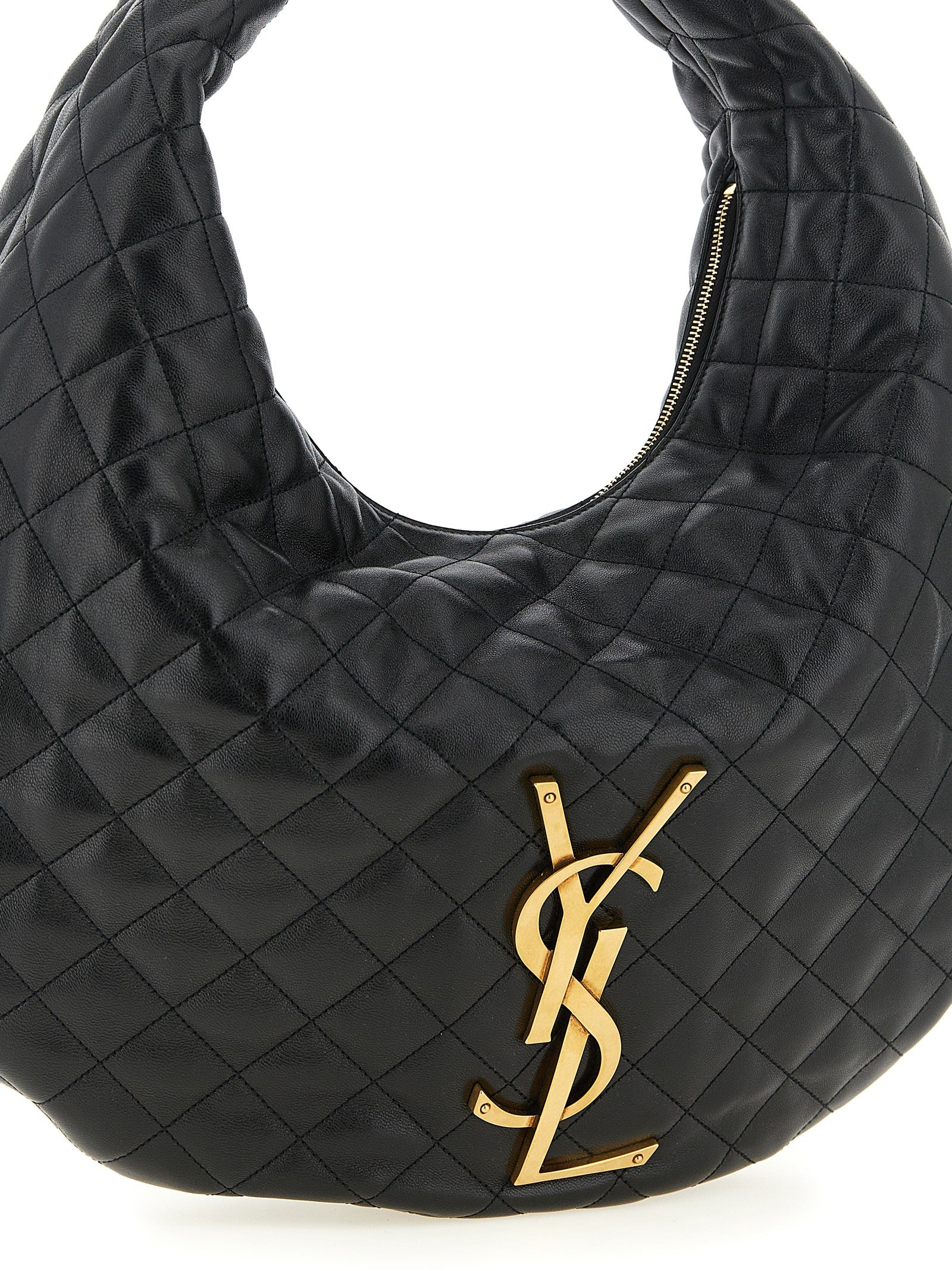 Saint Laurent Black Lamb Leather Shoulder Women's Bag