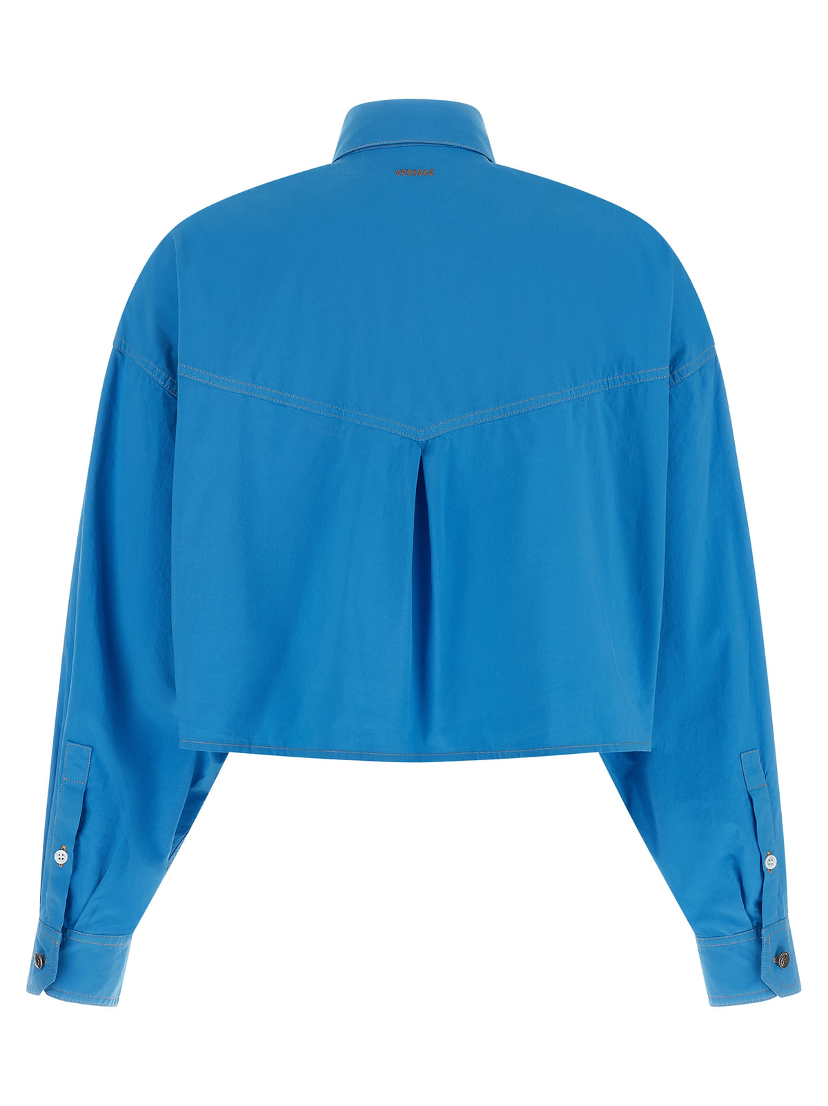 Versace Blue Cotton Women's Blouse