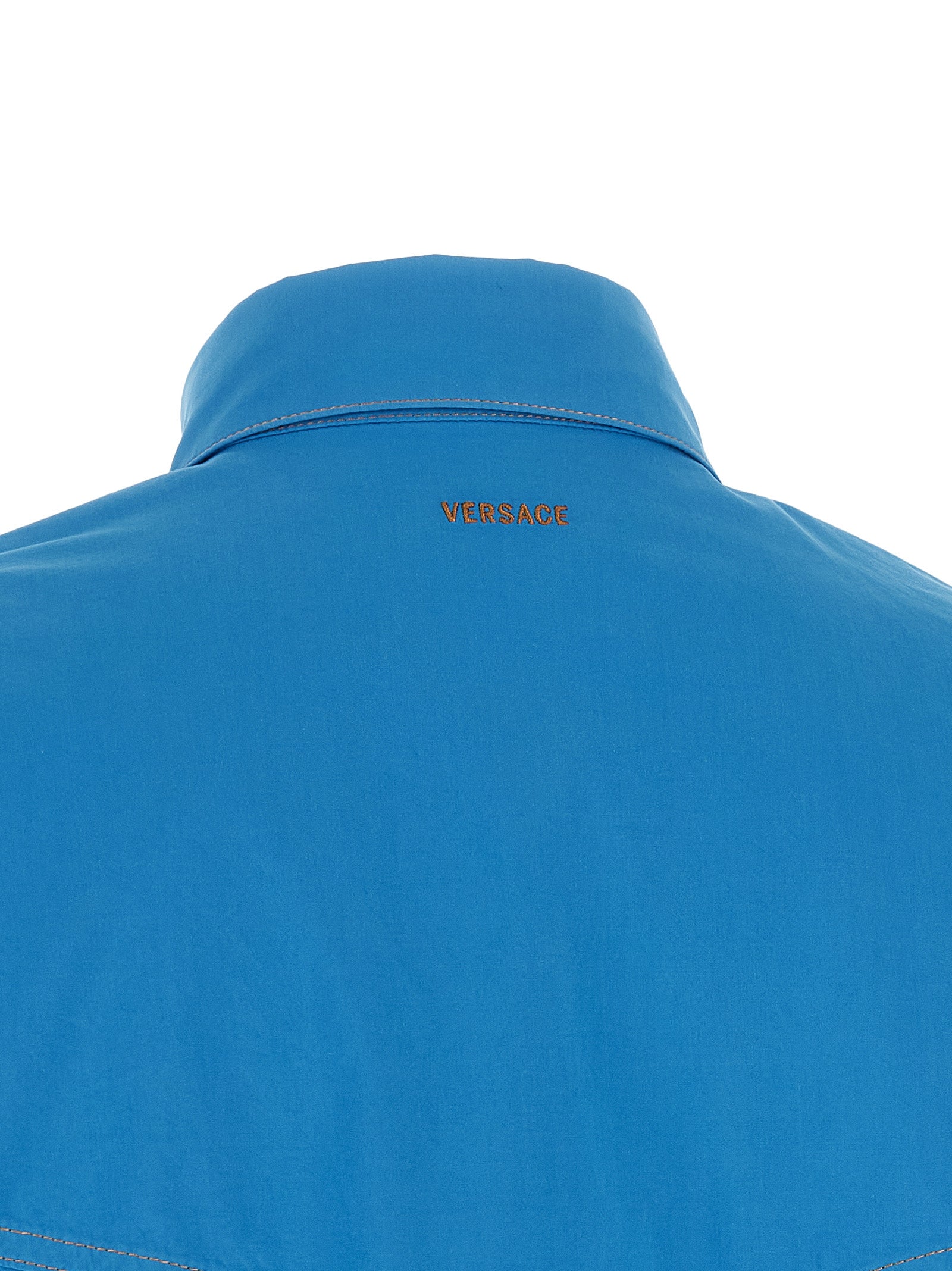 Versace Blue Cotton Women's Blouse