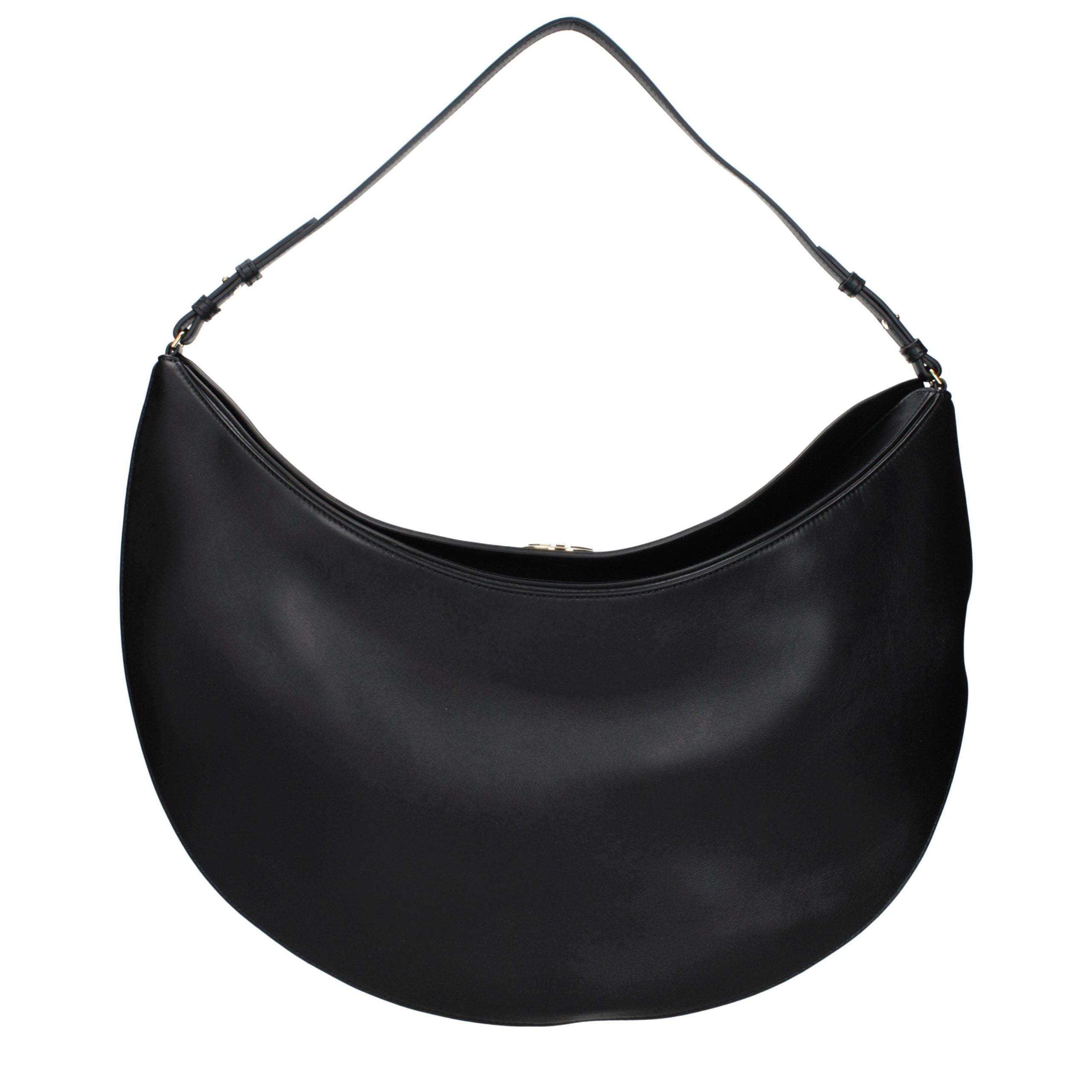 Jacquemus Black Leather Shoulder Women's Bag