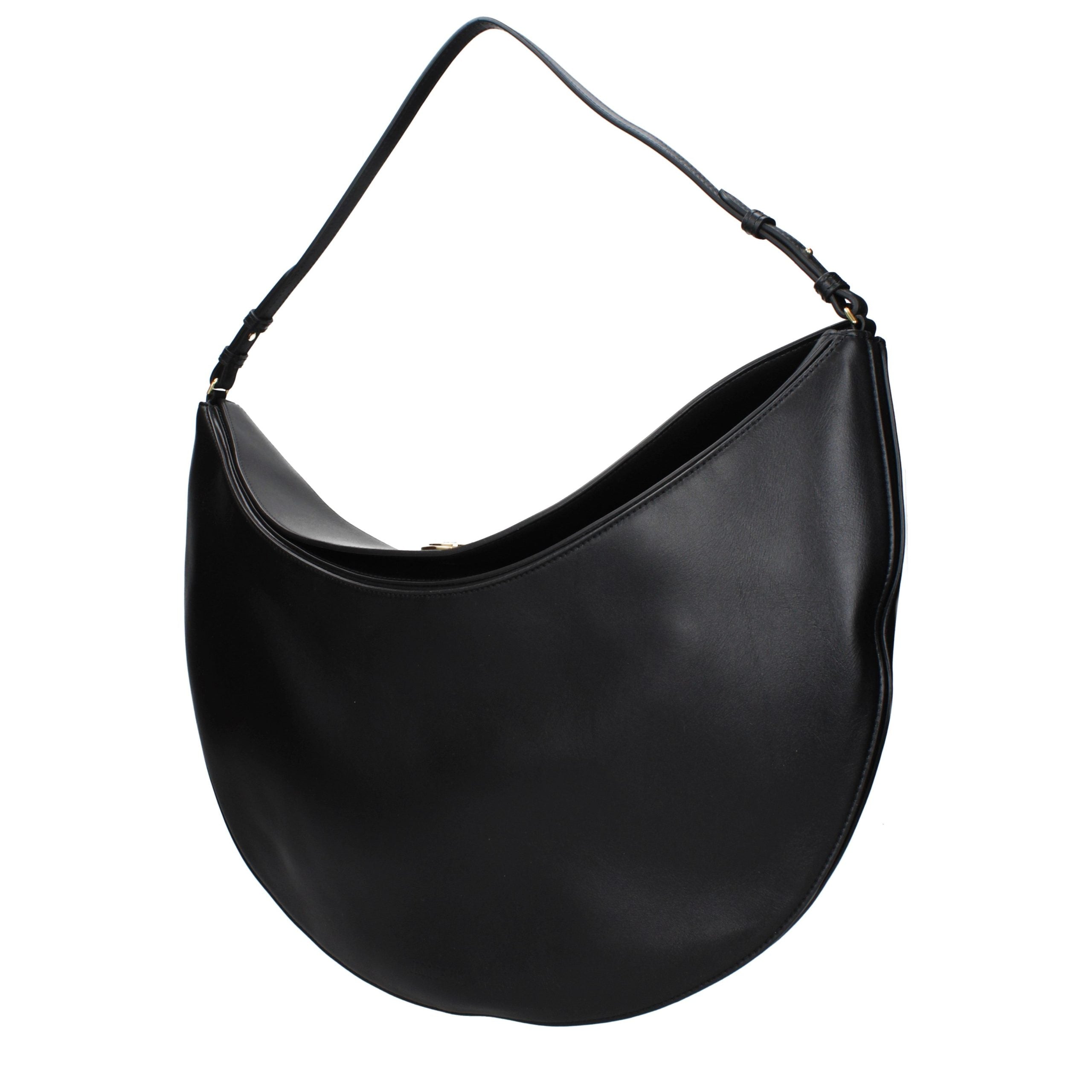 Jacquemus Black Leather Shoulder Women's Bag