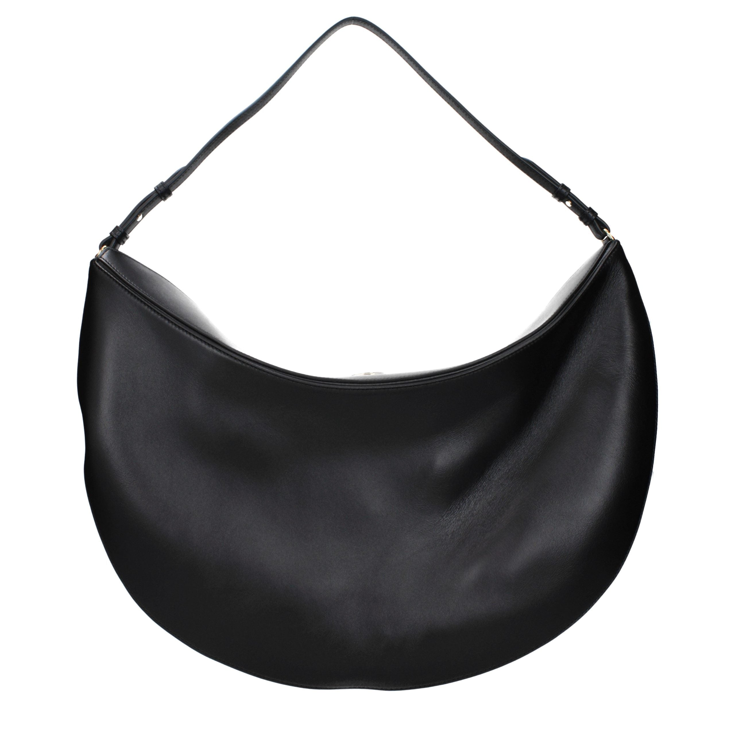 Jacquemus Black Leather Shoulder Women's Bag