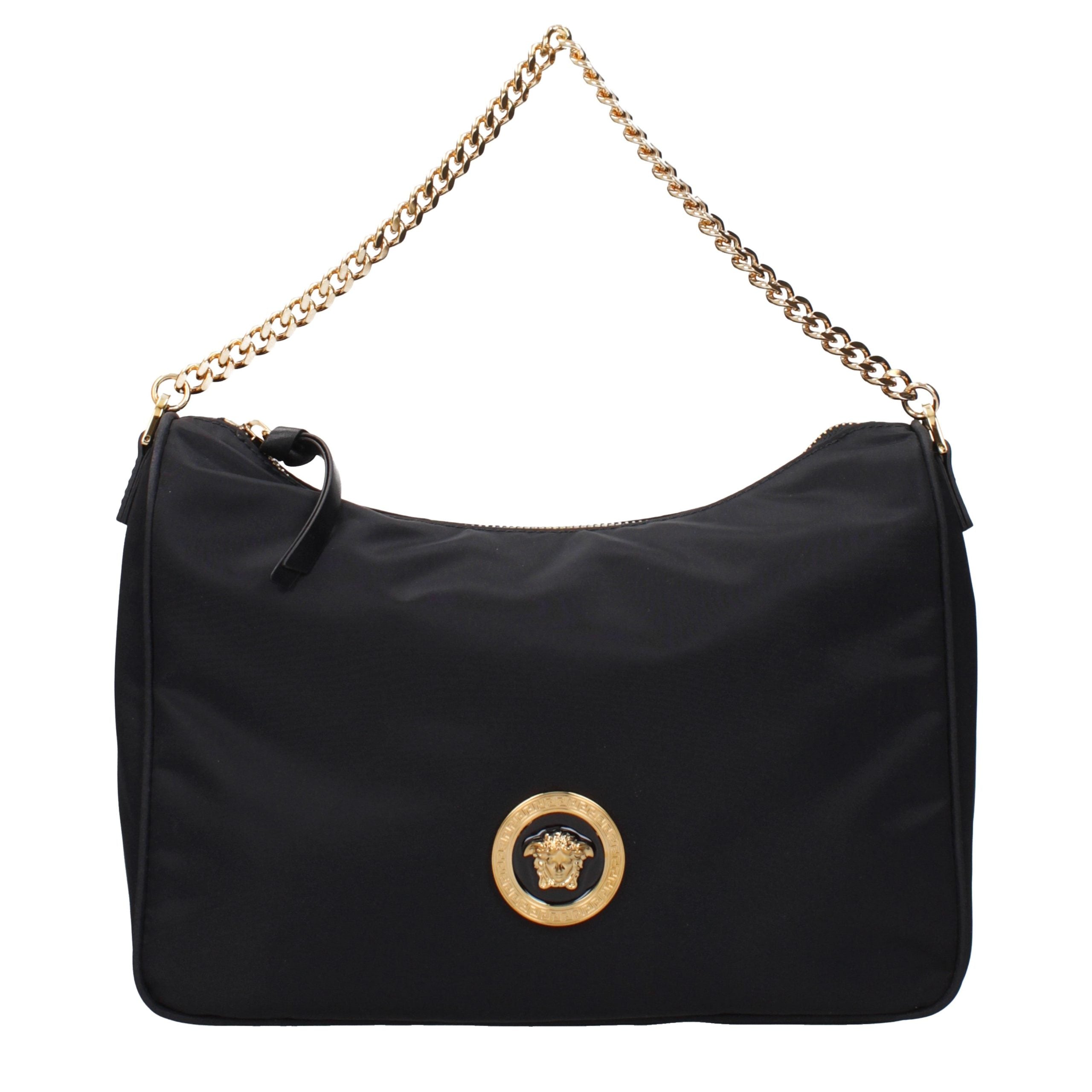 Versace Black Fabric Women's Handbag
