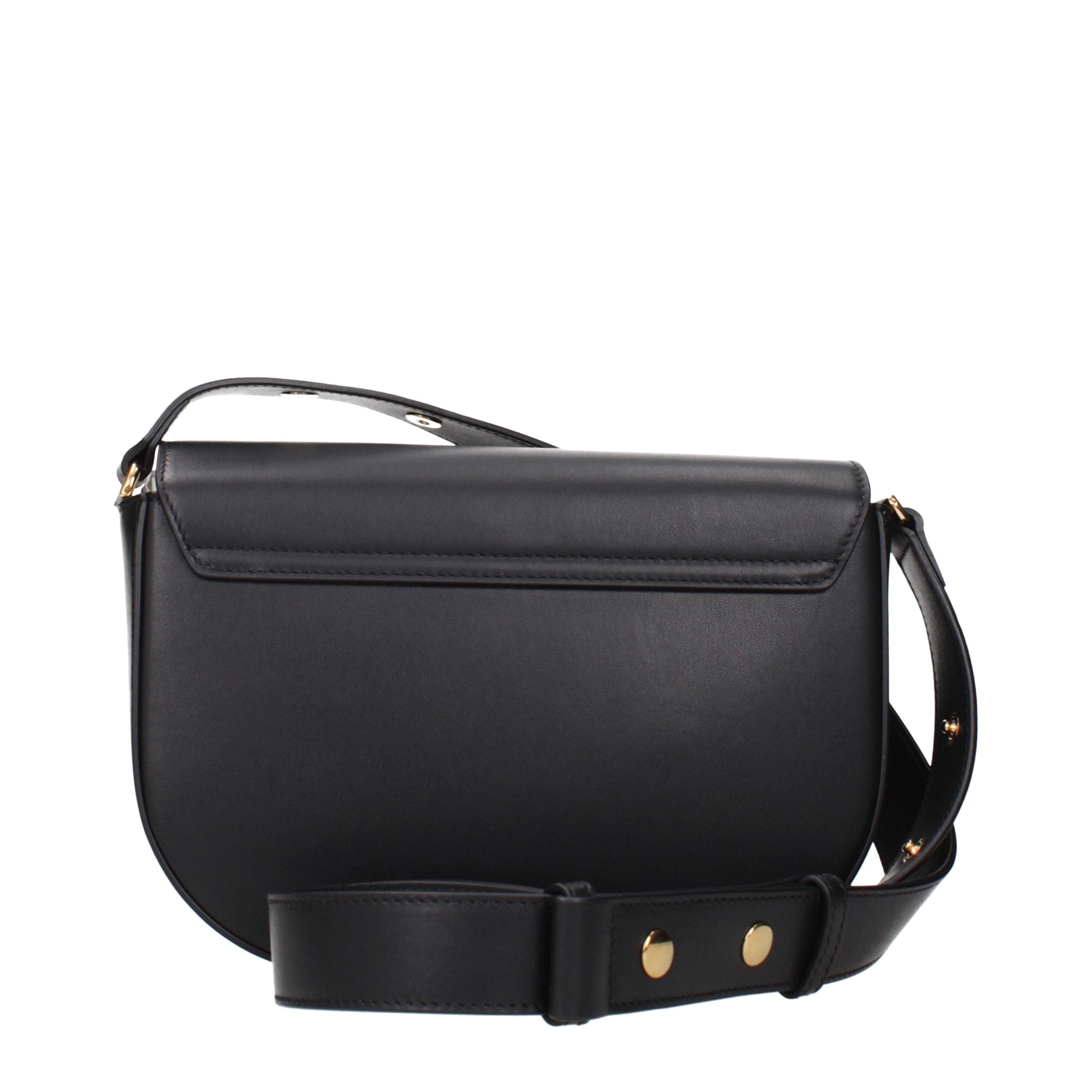 Versace Black Leather Crossbody Women's Bag