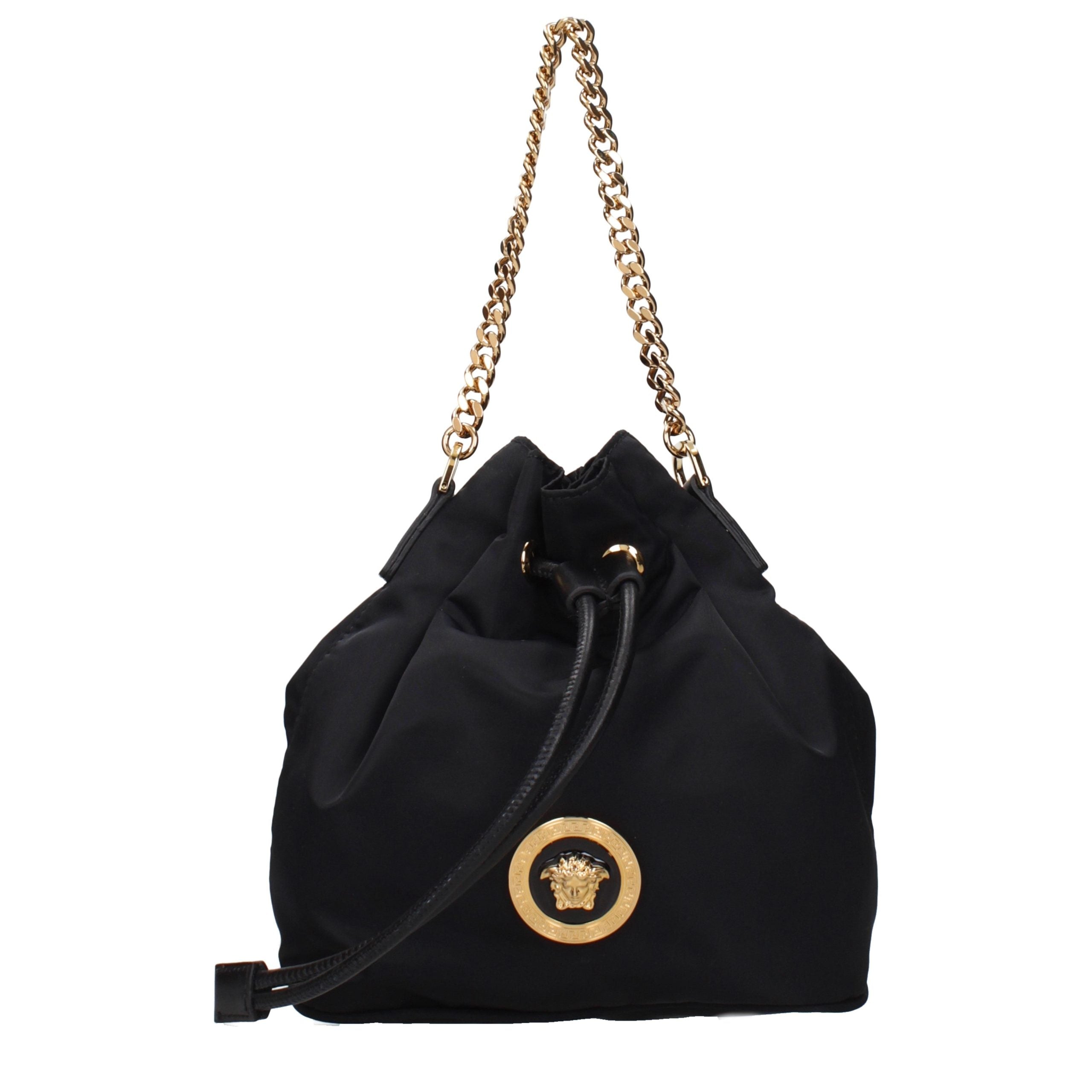 Versace Black Fabric Women's Handbag