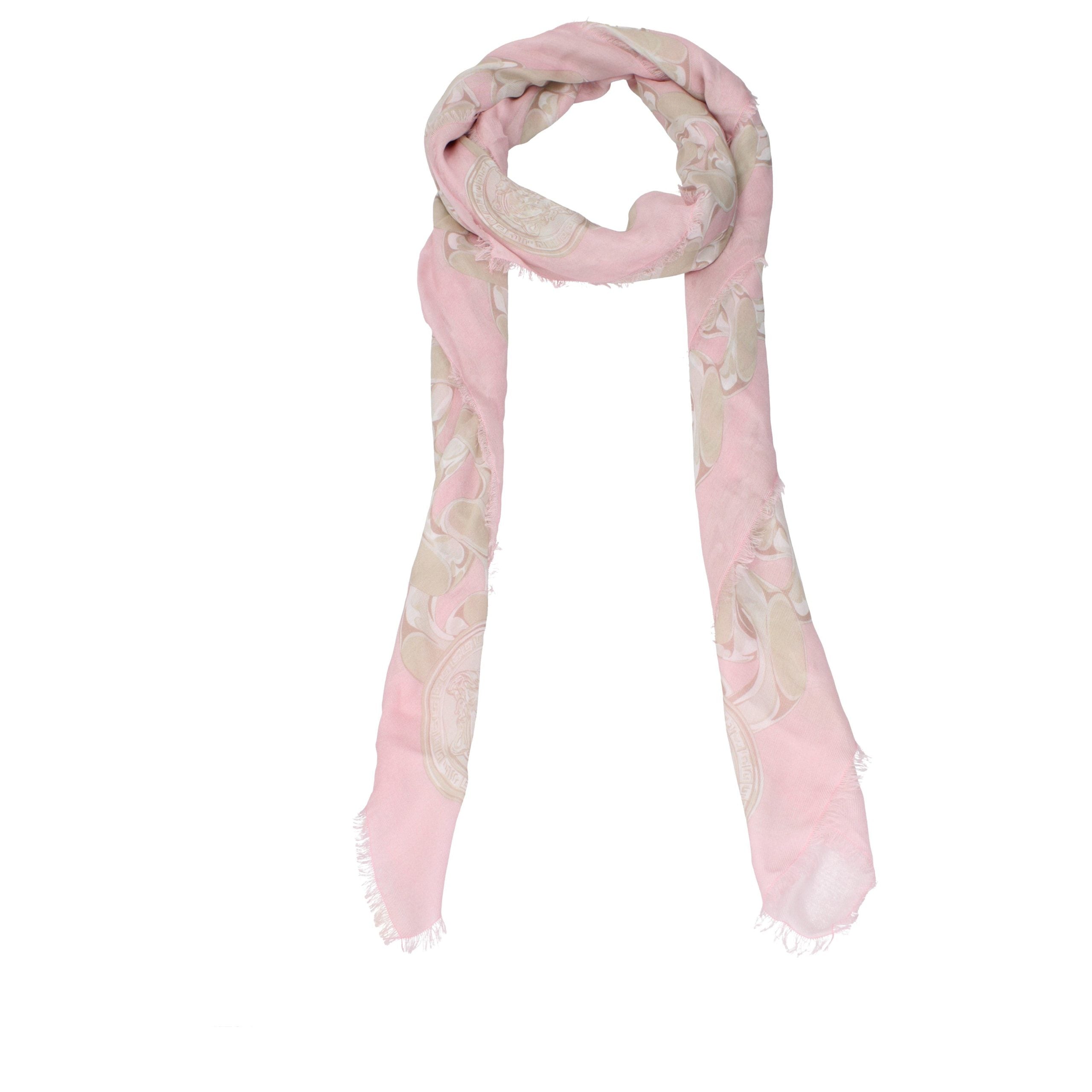 Versace Pink Modal Women's Foulard