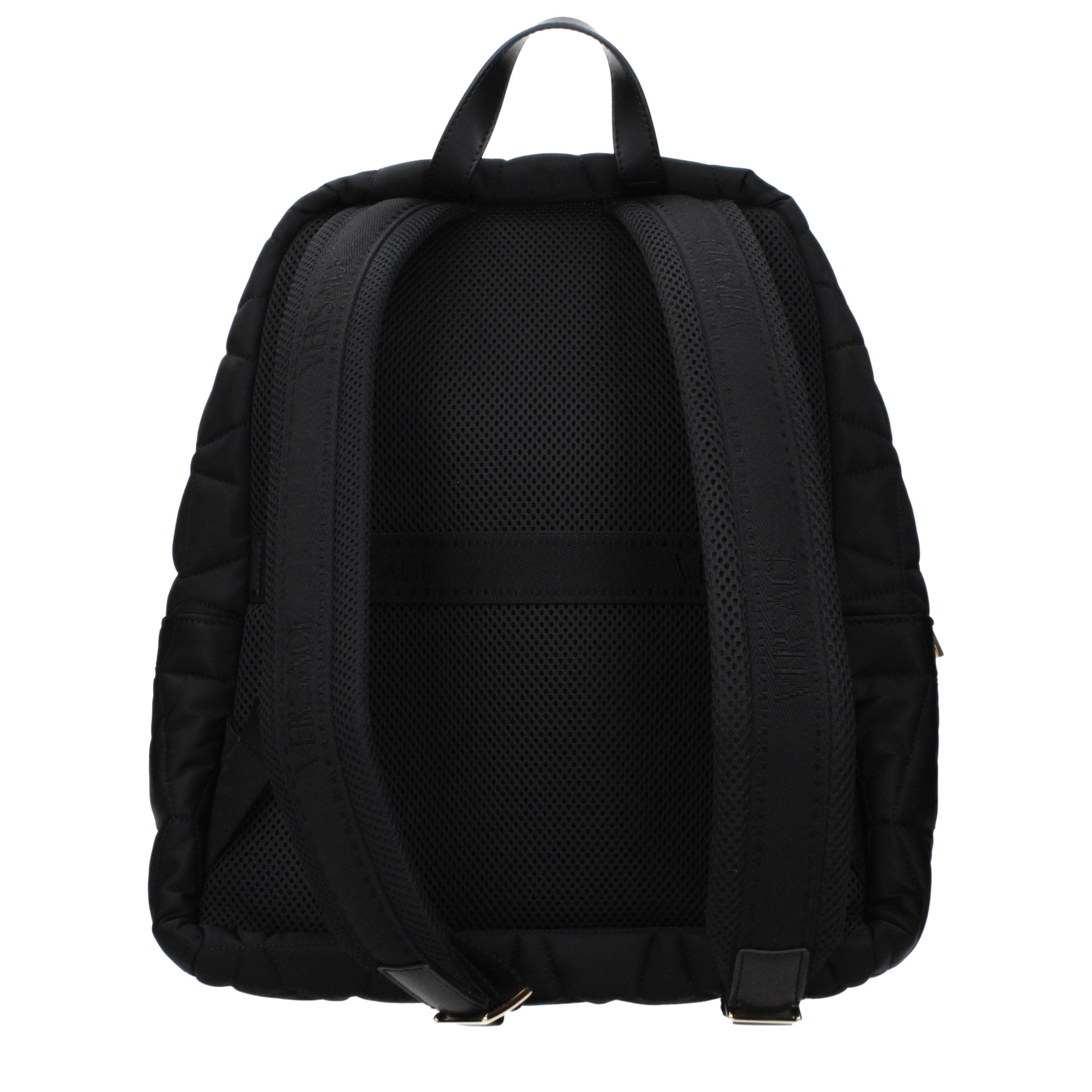 Versace Black Fabric Men's Backpack