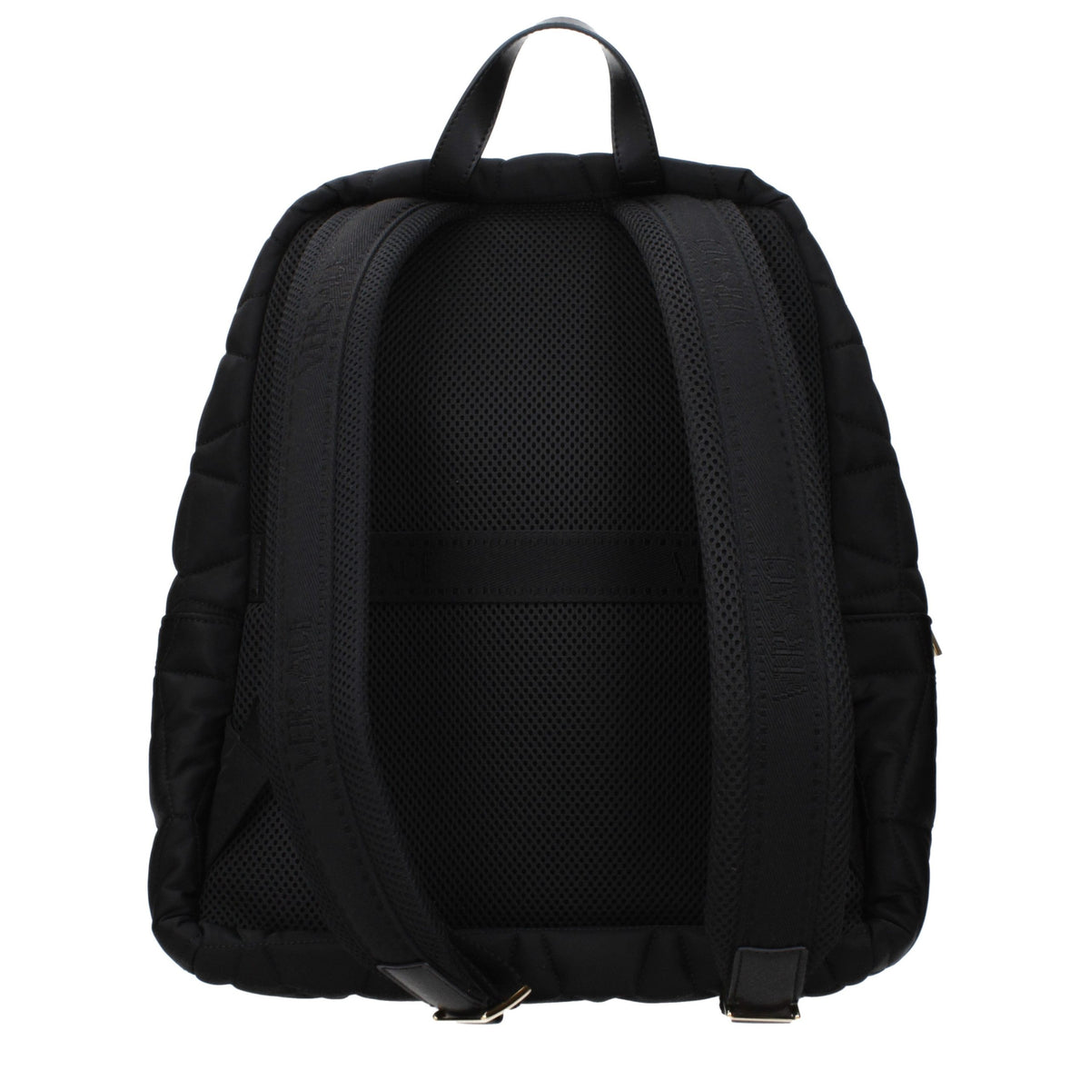 Versace Black Fabric Men's Backpack
