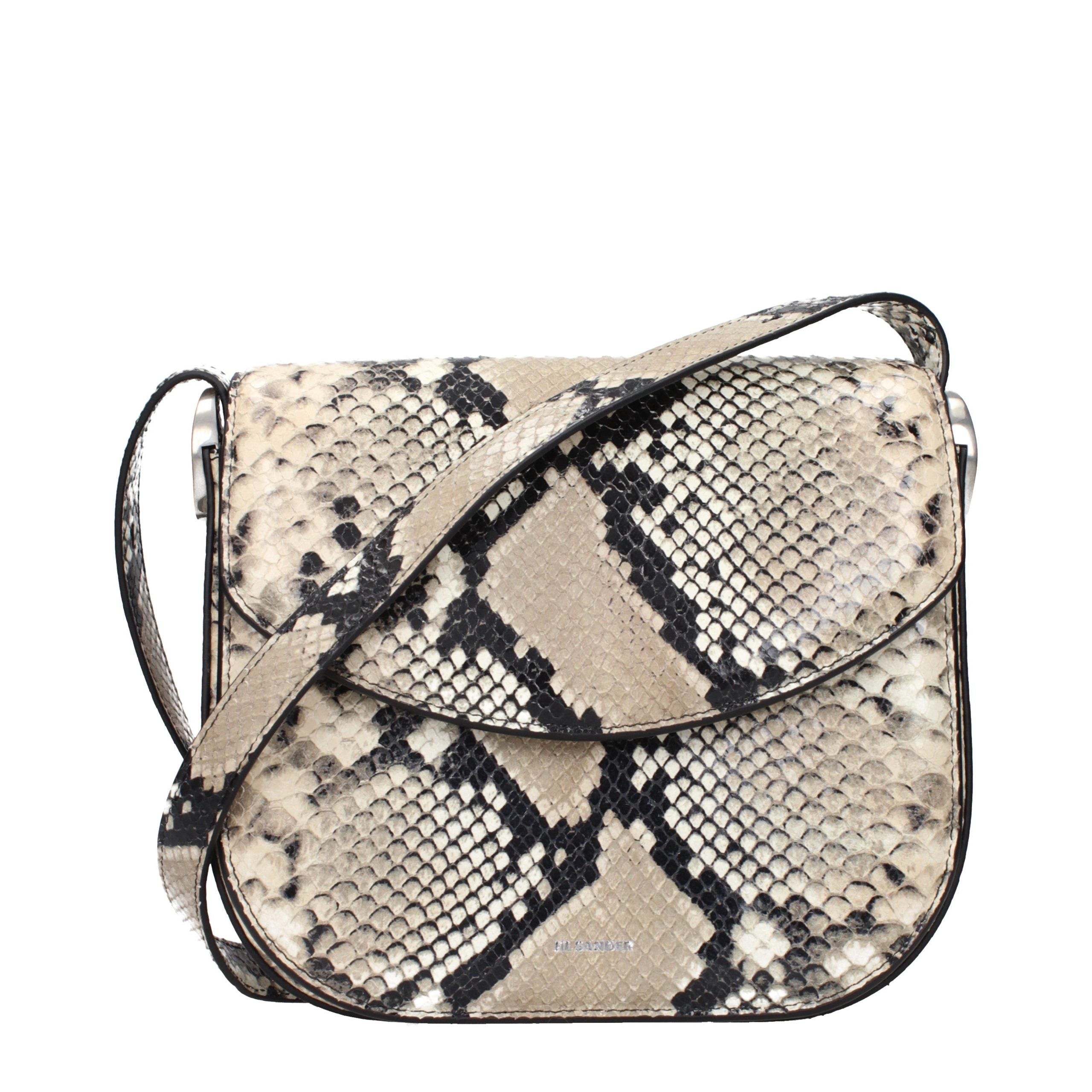 Jil Sander Beige Leather Crossbody Women's Bag
