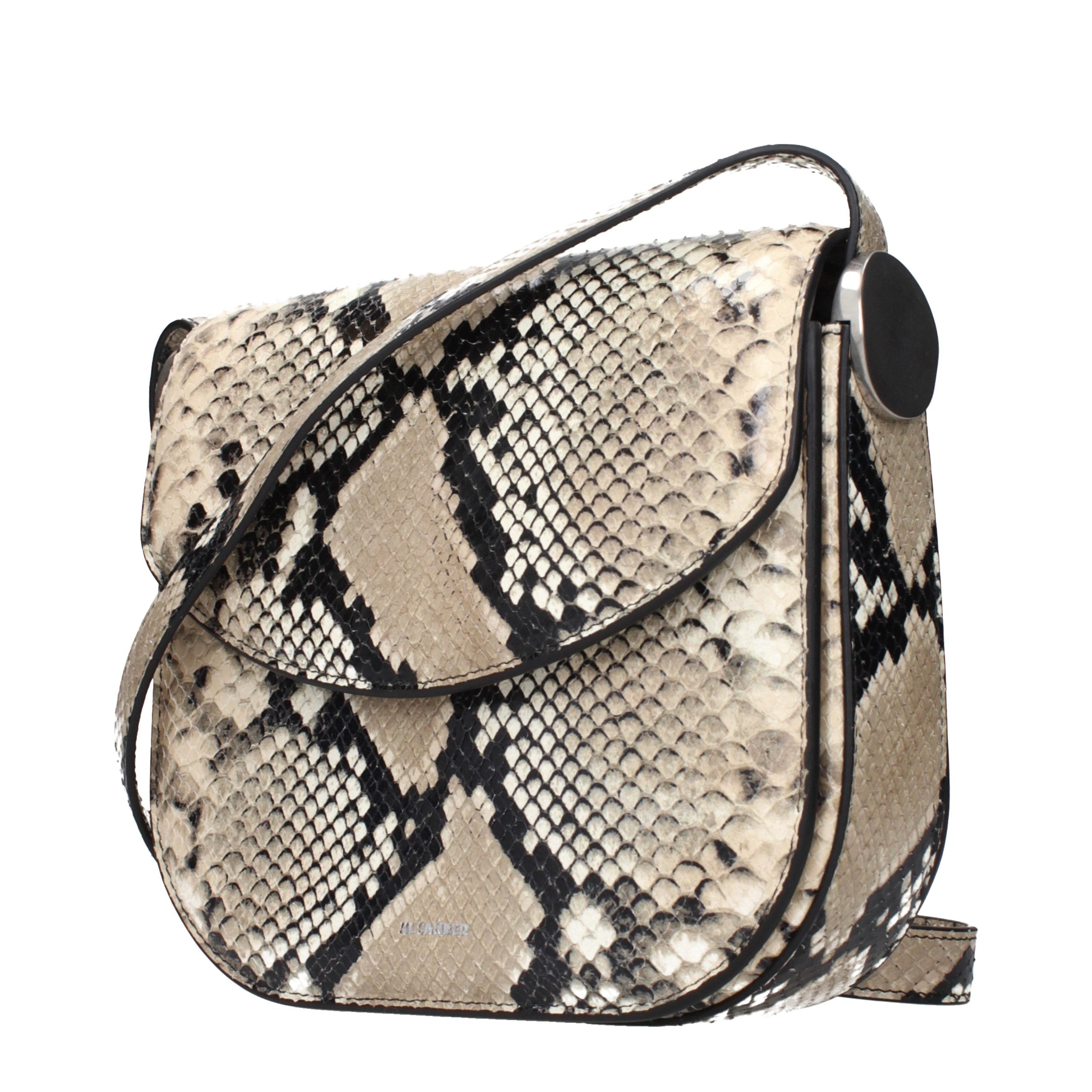 Jil Sander Beige Leather Crossbody Women's Bag