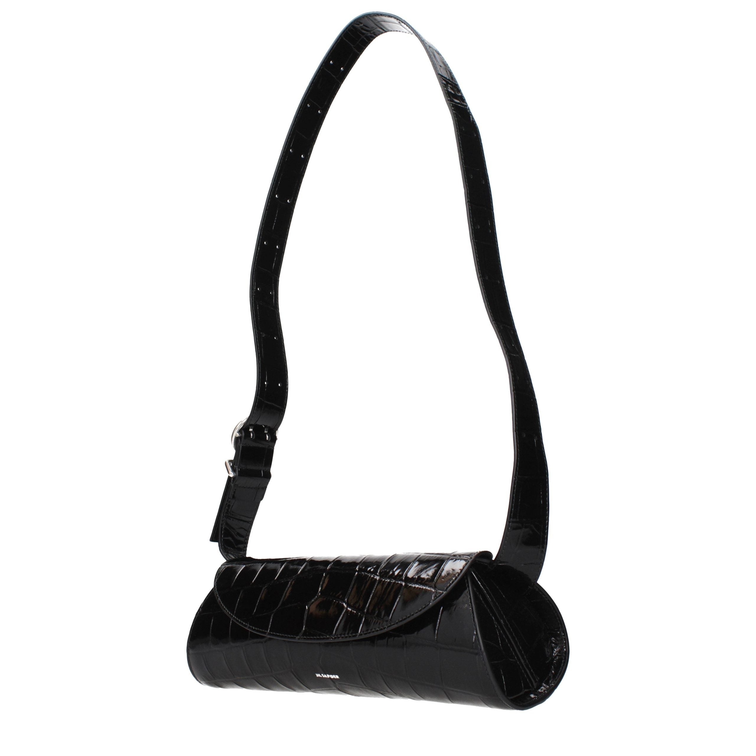 Jil Sander Black Leather Crossbody Women's Bag