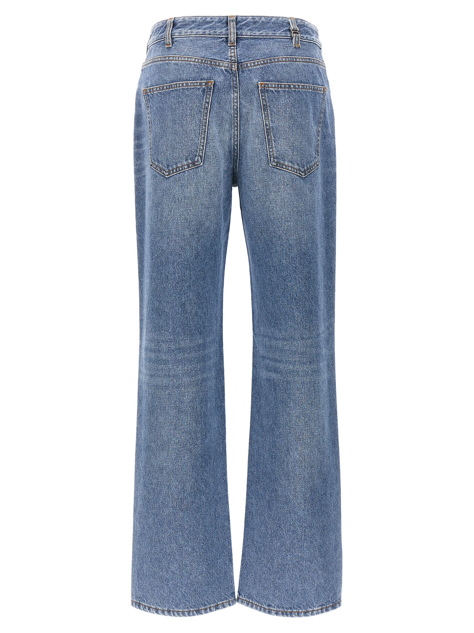 Chloé Blue Cotton High-Waisted Women's Jean