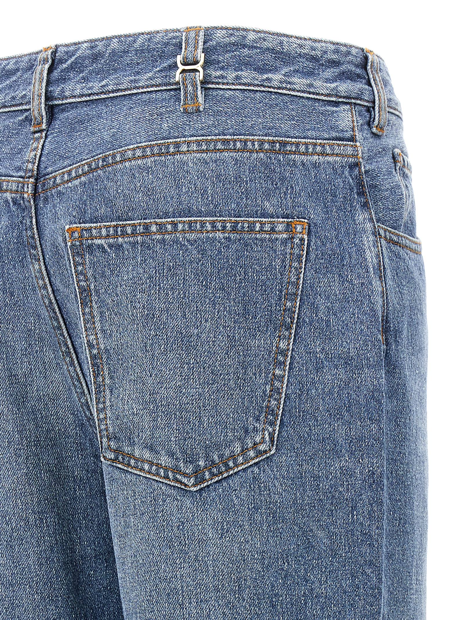 Chloé Blue Cotton High-Waisted Women's Jean
