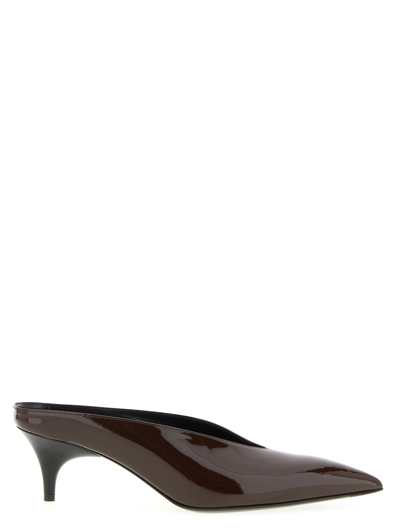 Gucci Bordeaux Calfskin Mid Heel Women's Pumps
