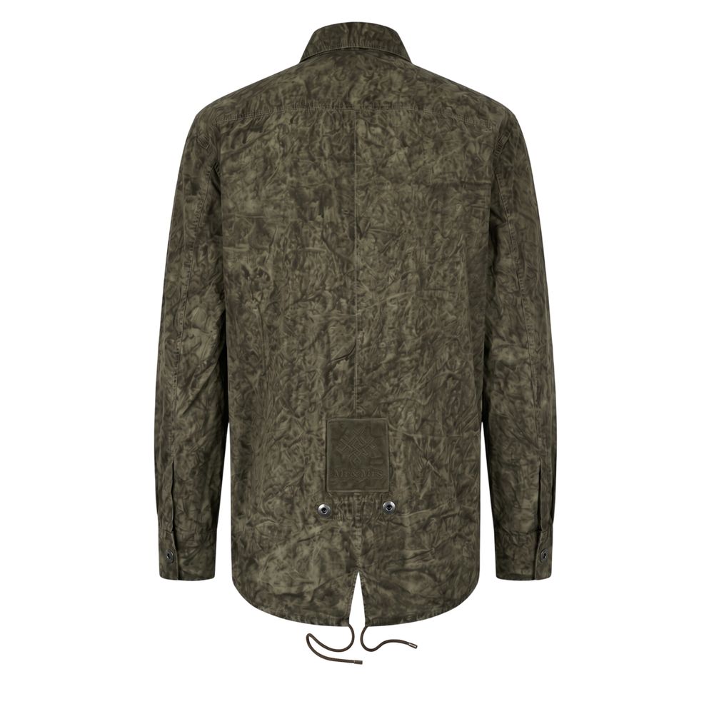 Mr&Mrs Italy Green Viscose Men's Men's Shirt