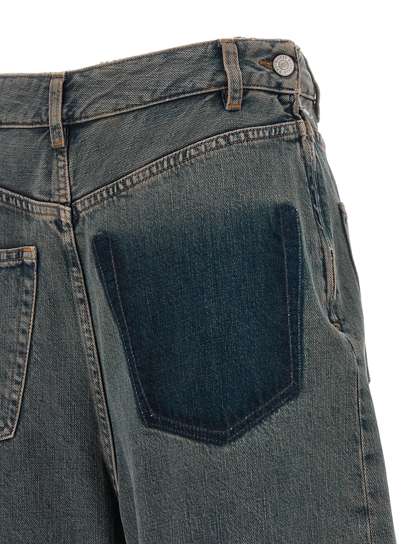 MM6 Maison Margiela Gray Cotton Jeans Women's Denim