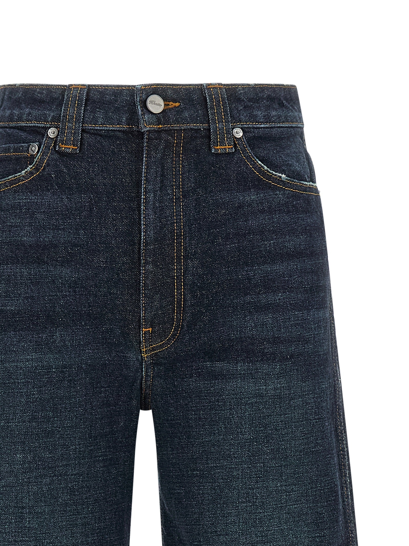 Khaite Blue Cotton Flared Women's Jeans