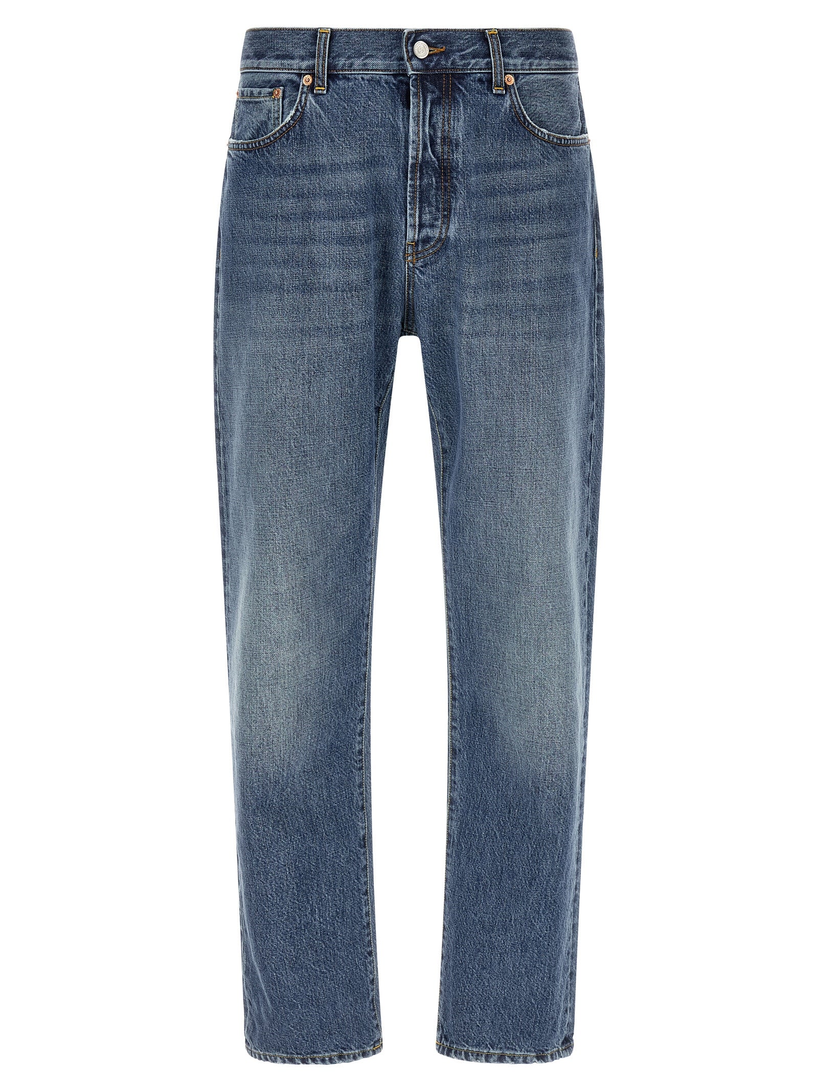Department 5 Blue Cotton Relaxed Fit Men's Jeans