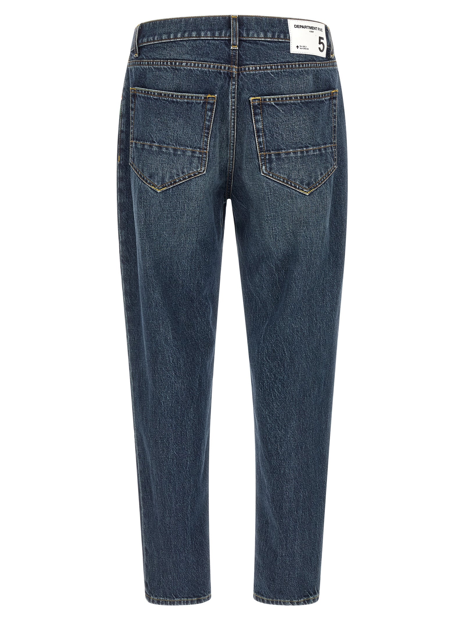 Department 5 Blue Cotton Tapered Men's Jeans