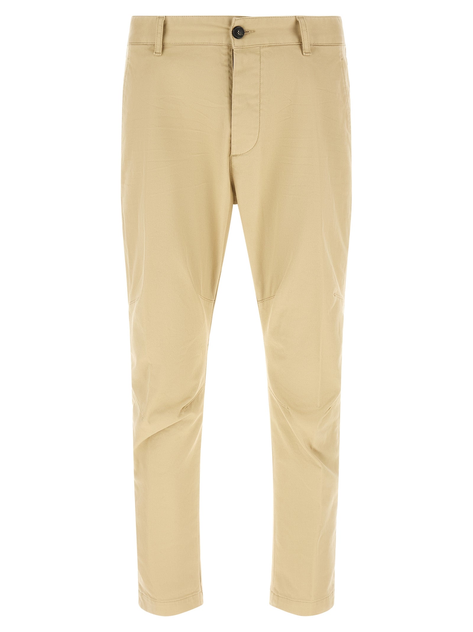 Dsquared² Beige Cotton Cargo Men's Pants