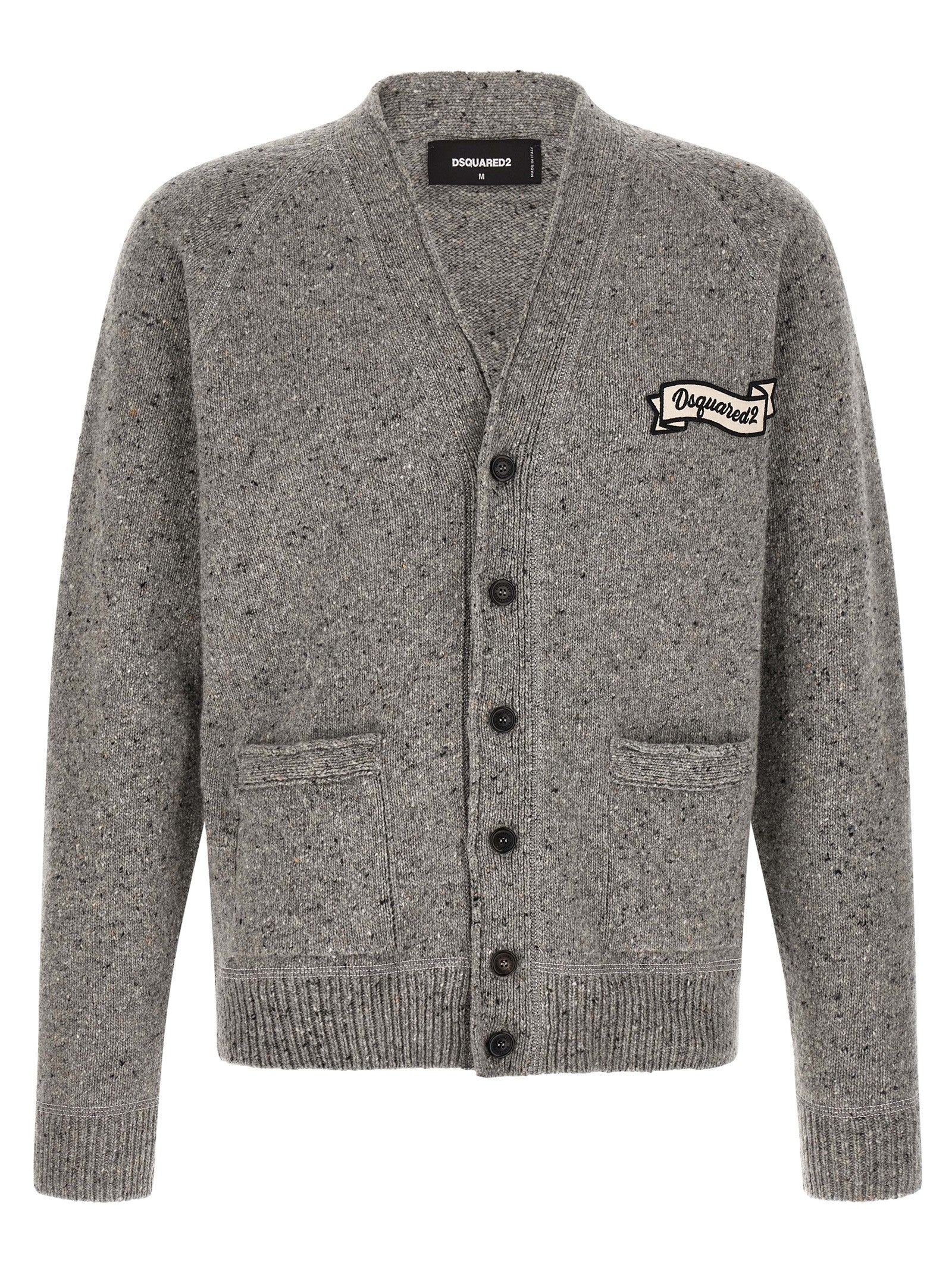 Dsquared² Gray Wool Men's Cardigan
