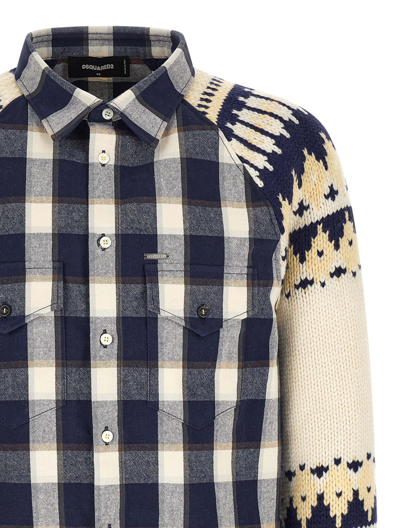Dsquared² Multicolor Cotton Men's Blouse