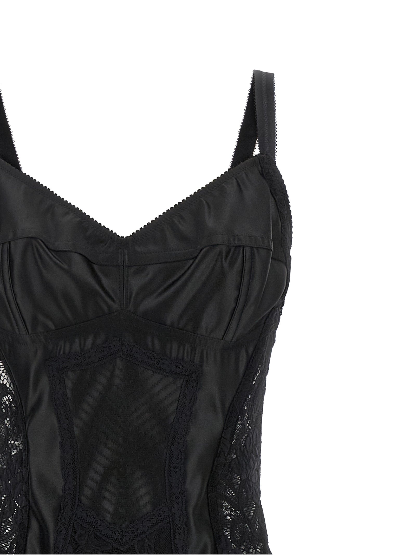 Dolce & Gabbana Black Polyamide Midi Women's Dress