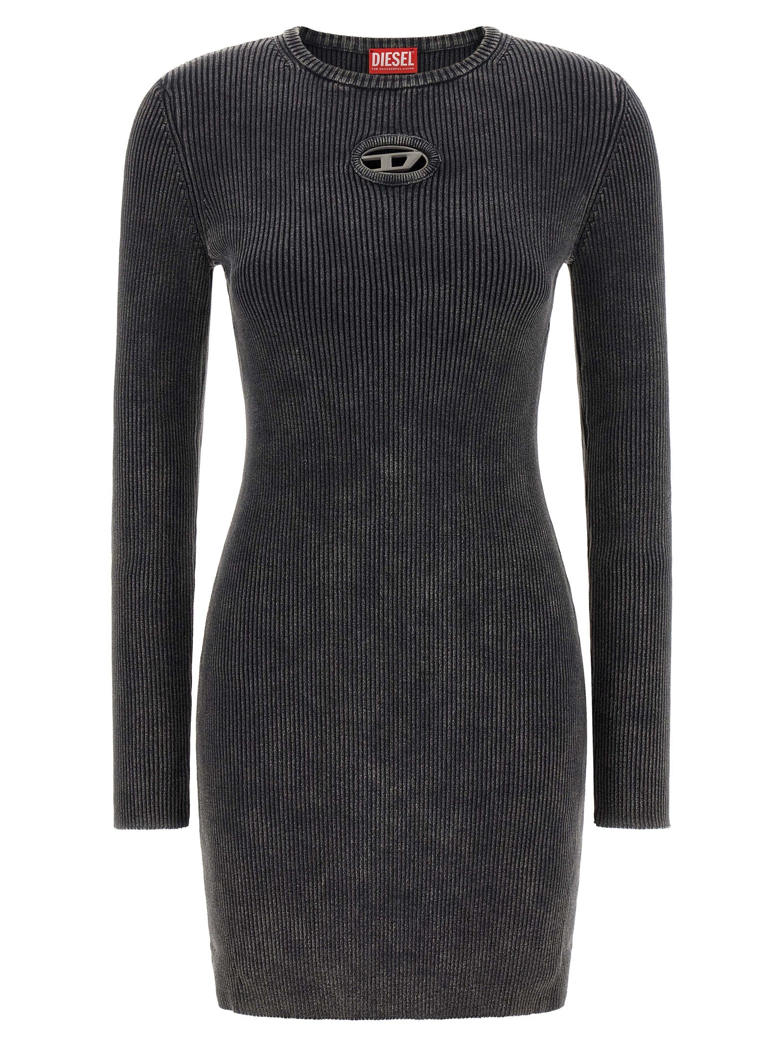 Diesel Black Cotton Short Women's Dress