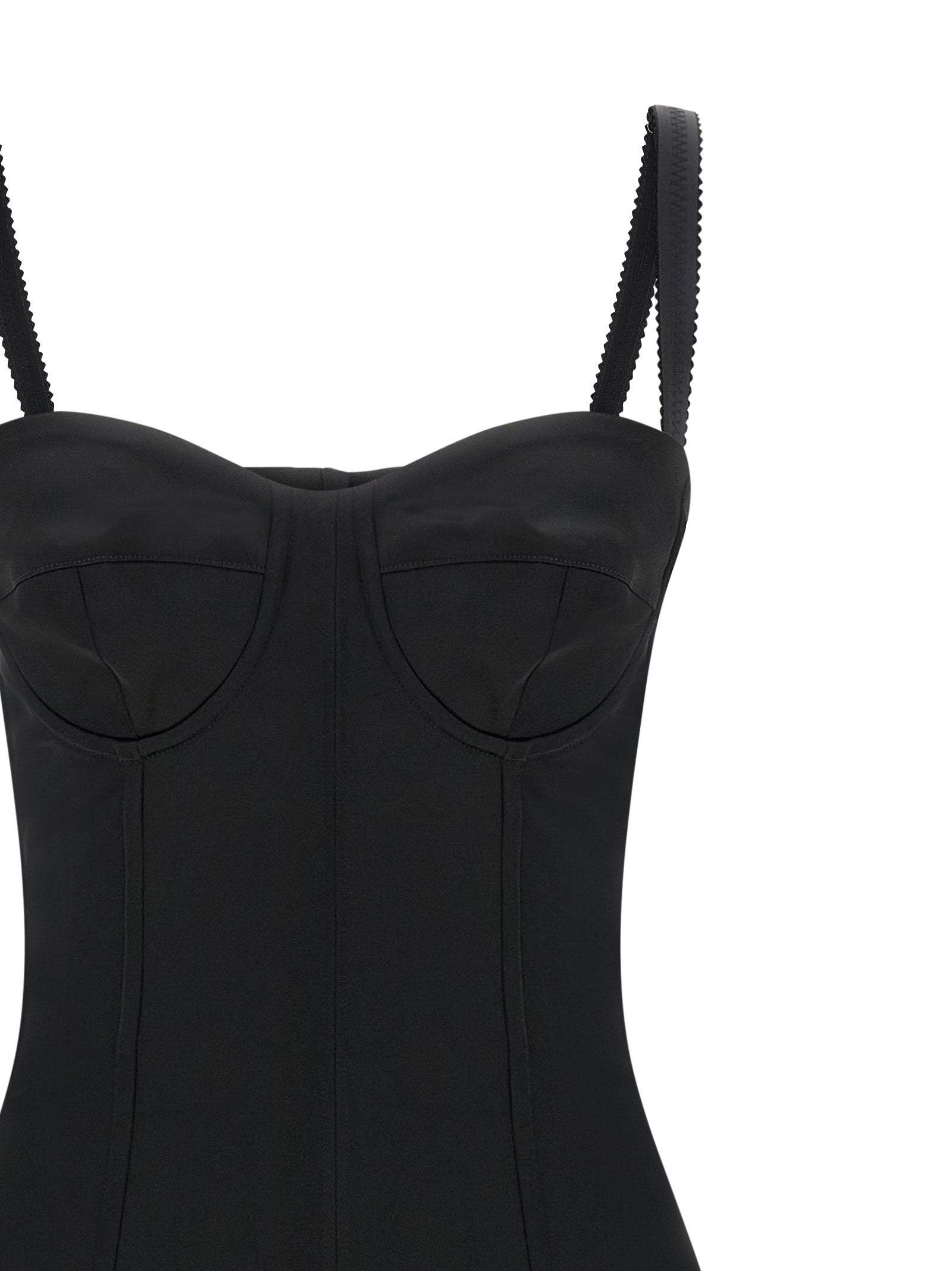 Dolce & Gabbana Black Acetate Midi Women's Dress