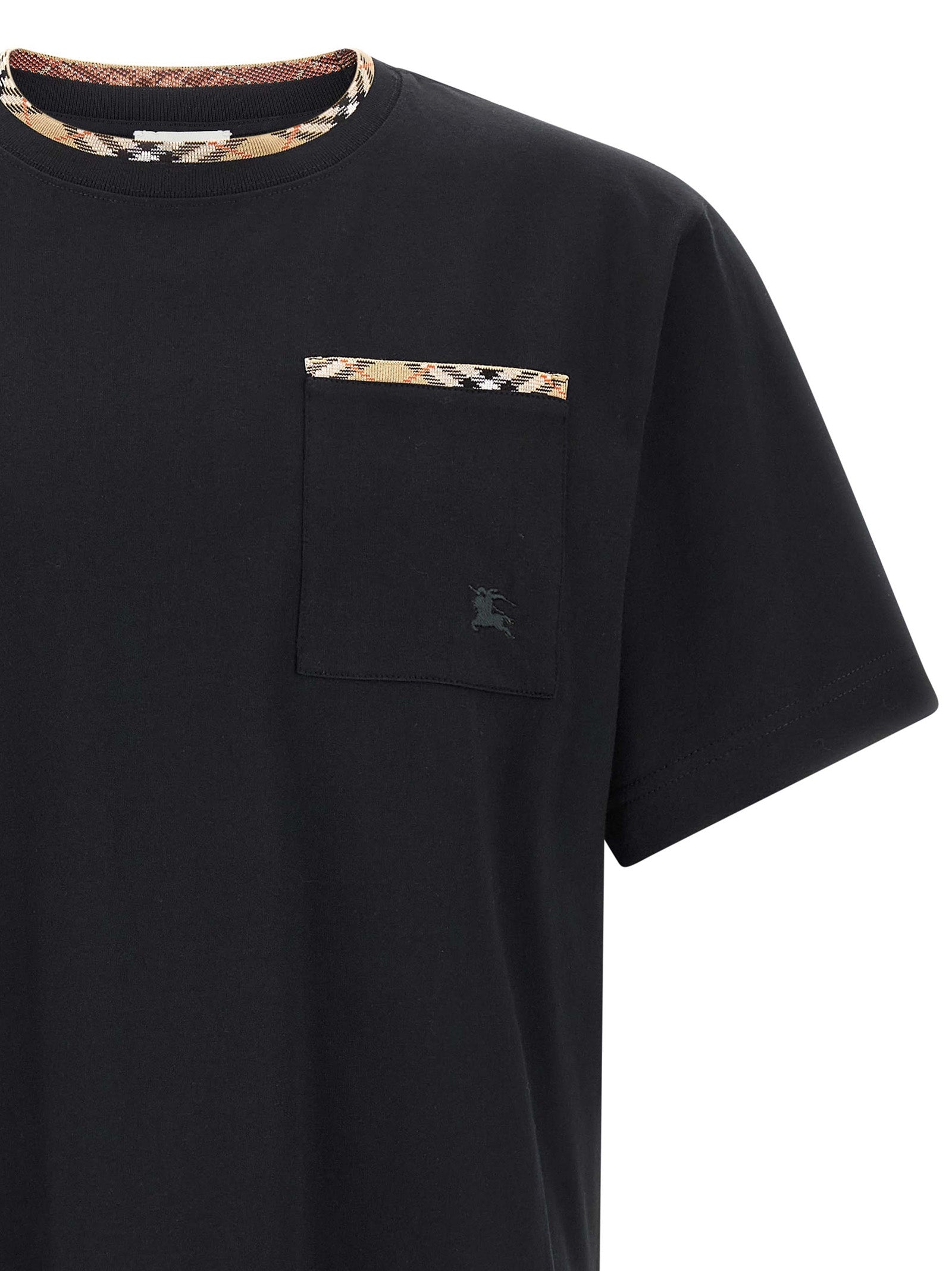 Burberry Black Cotton Men's T-Shirt