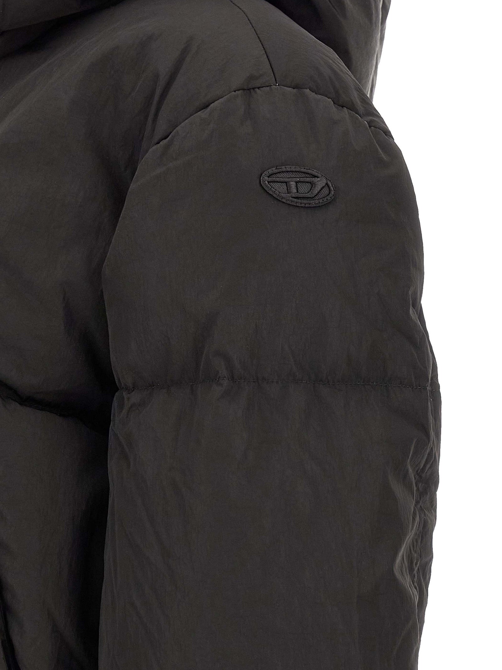 Diesel Black Polyamide Full-Length Women's Jacket