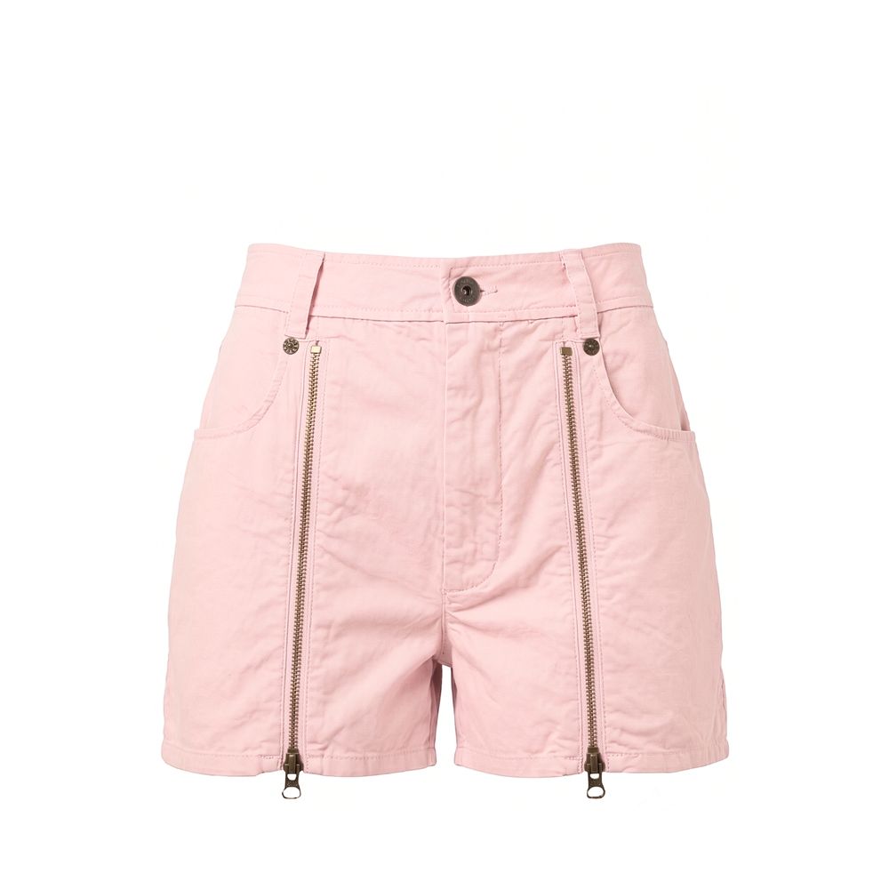 Mr&Mrs Italy Pink Cotton Women Women's Shorts