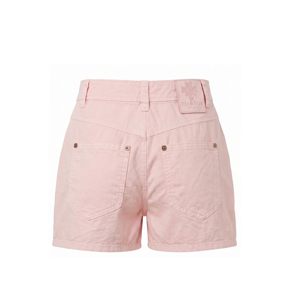 Mr&Mrs Italy Pink Cotton Women Women's Shorts