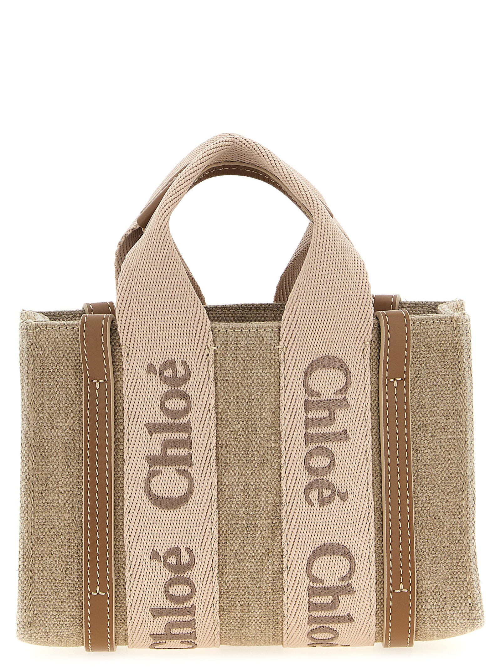 Chloé Multicolor Linen Women's Handbag
