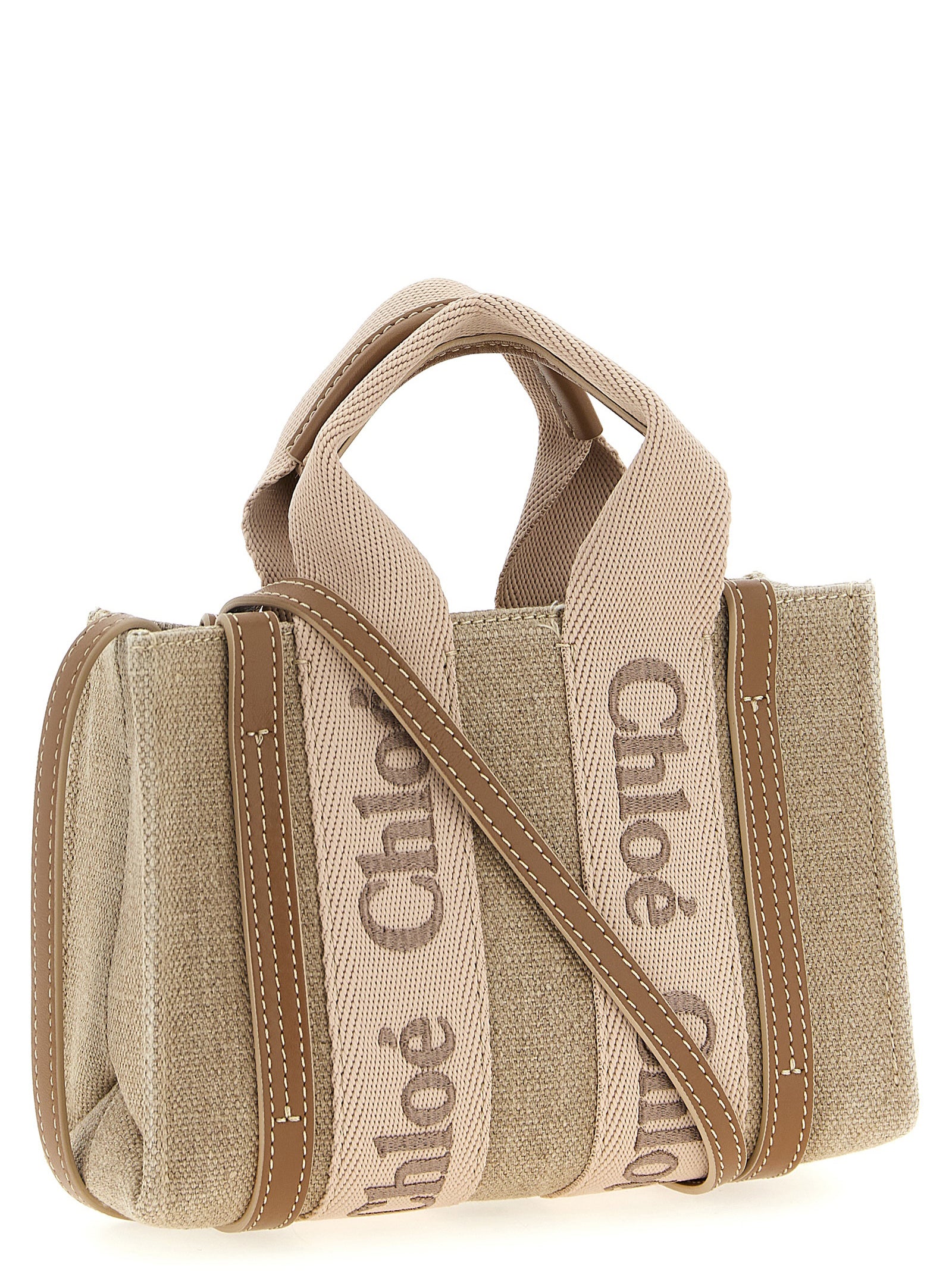 Chloé Multicolor Linen Women's Handbag