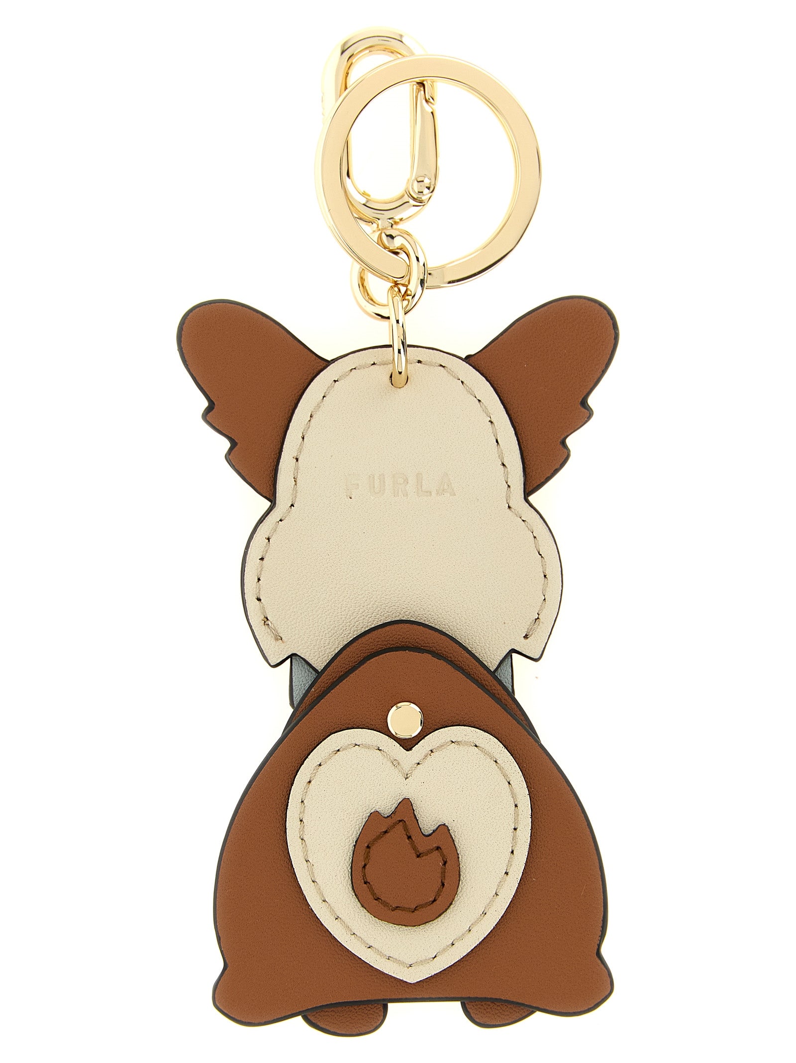 Furla Brown Leather Women's Keychain