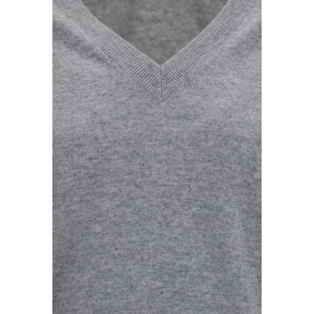 Brunello Cucinelli Gray Cashmere Women's Sweater