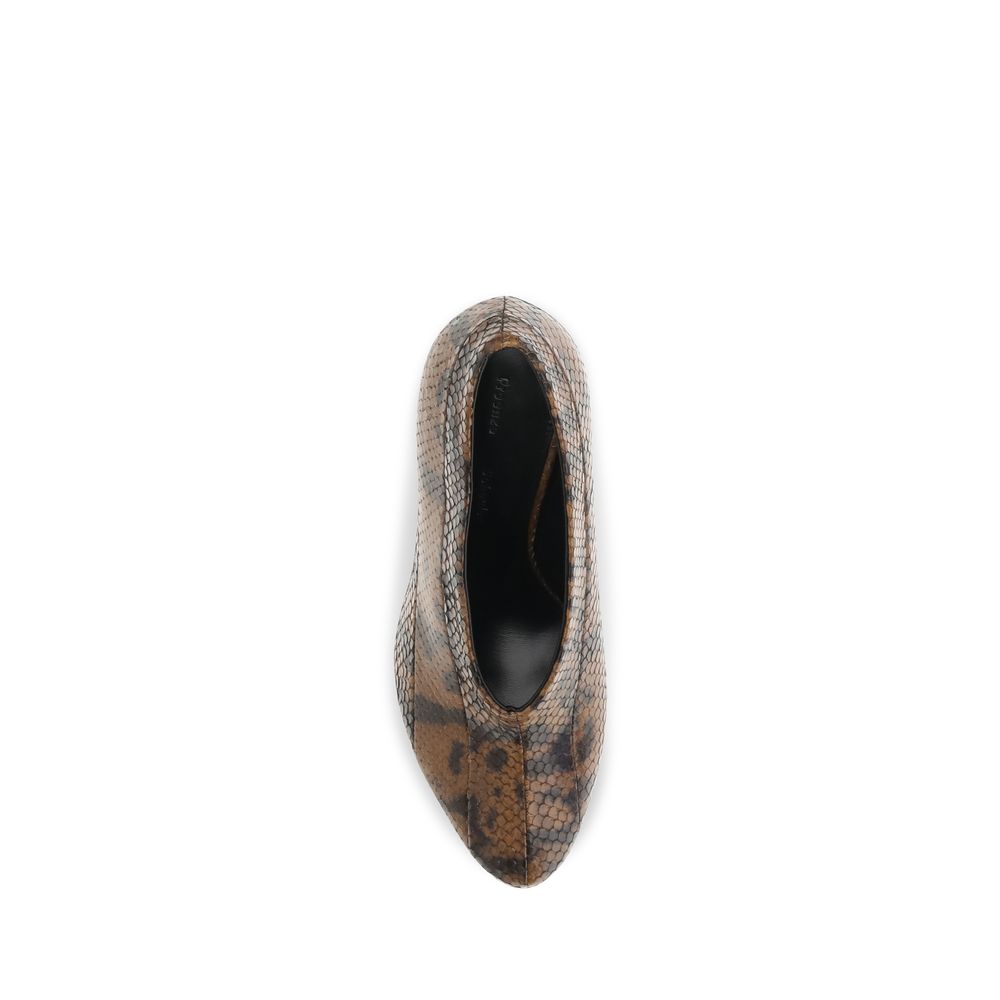 Proenza Schouler Brown Calf Leather Bos Taurus High Heel Women's Pumps