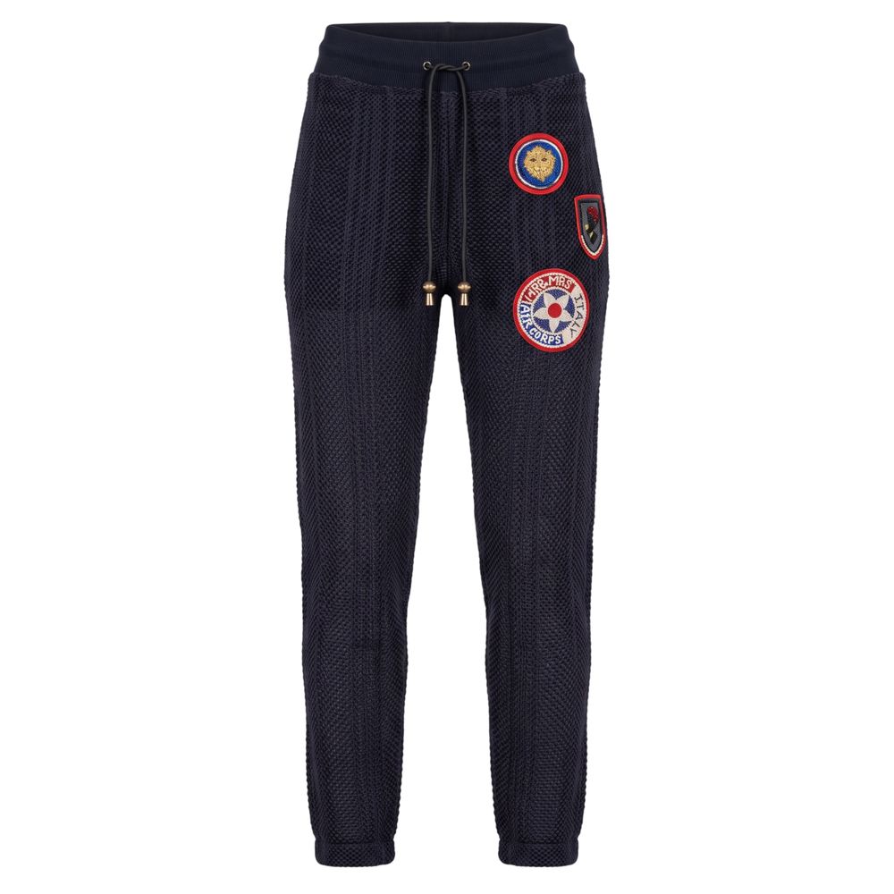 Mr&Mrs Italy Blue Knit Women Women's Pants