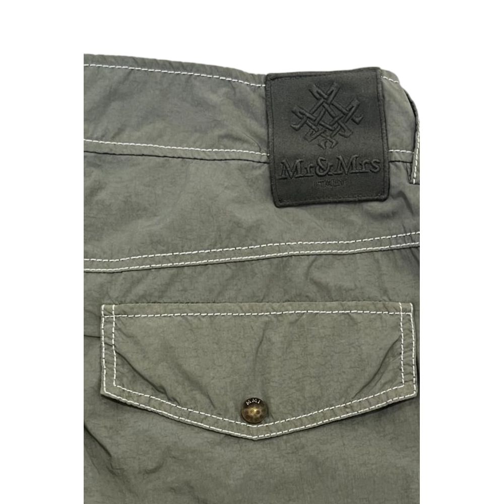 Mr&Mrs Italy Green Fabric Men Men's Pant